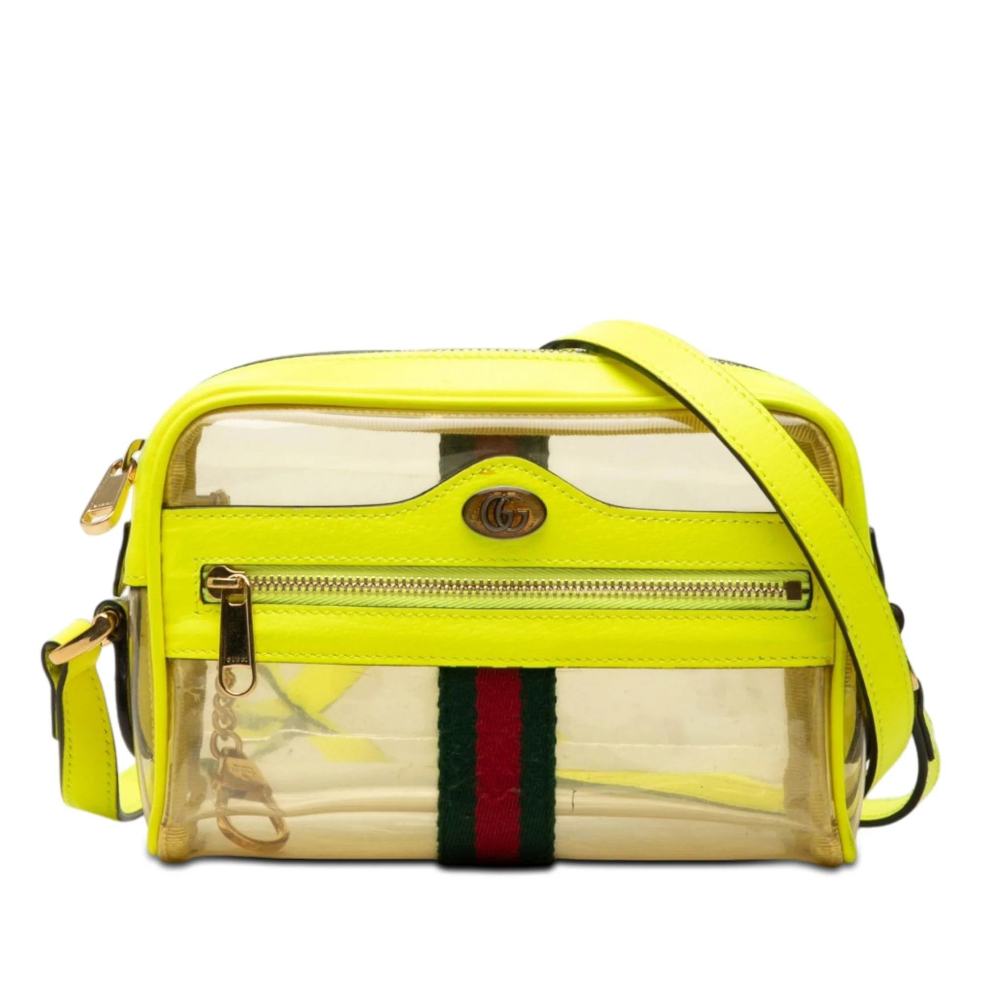 Ophidia vinyl crossbody bag