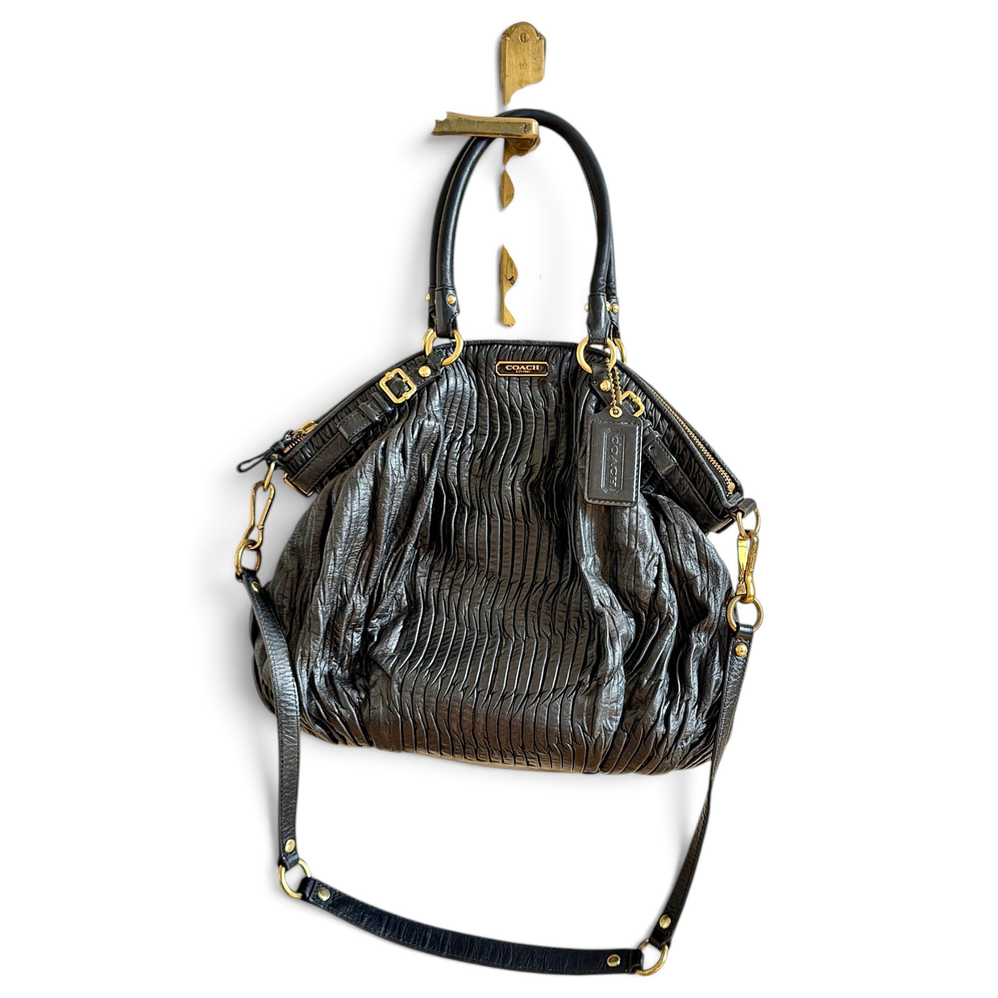 Madison leather satchel