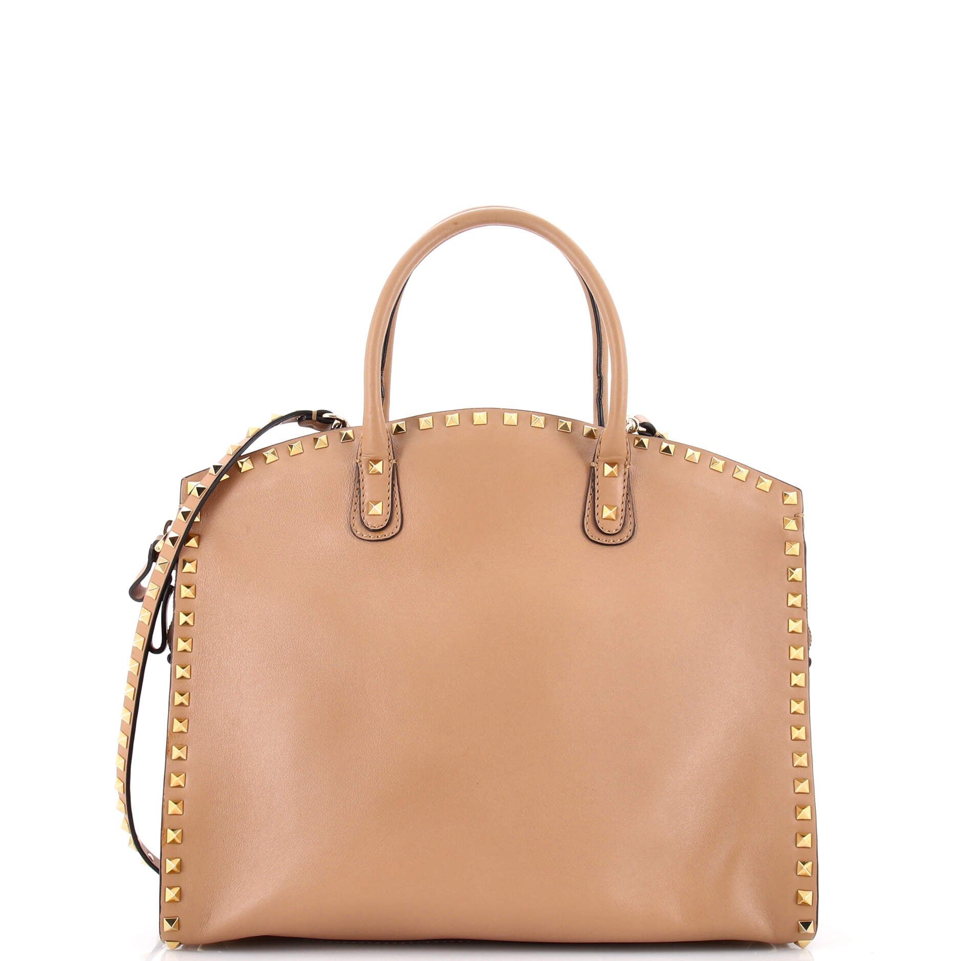 Valentino Garavani Rockstud Convertible Dome Tote Leather