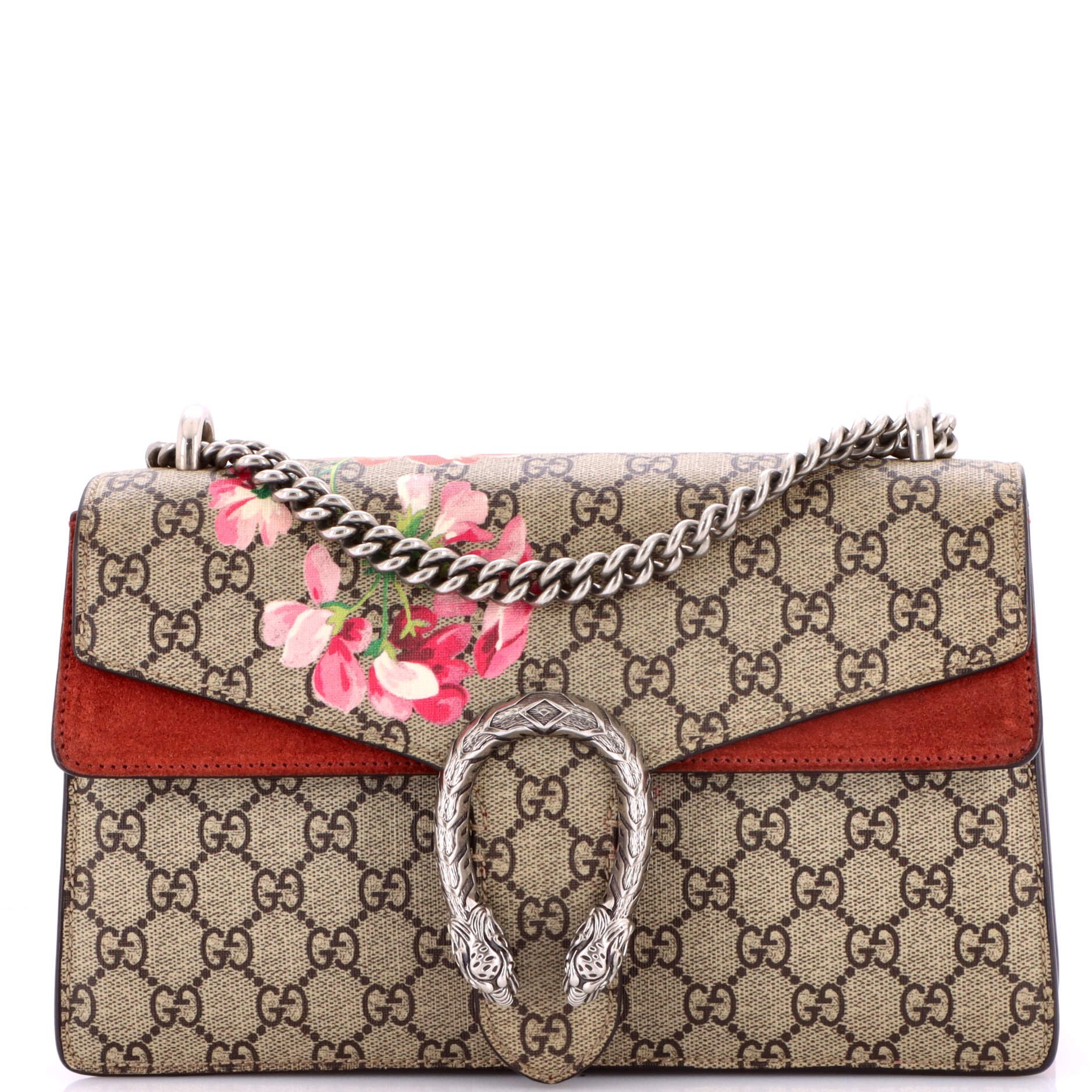 Dionysus Bag Blooms Print GG Coated Canvas Medium