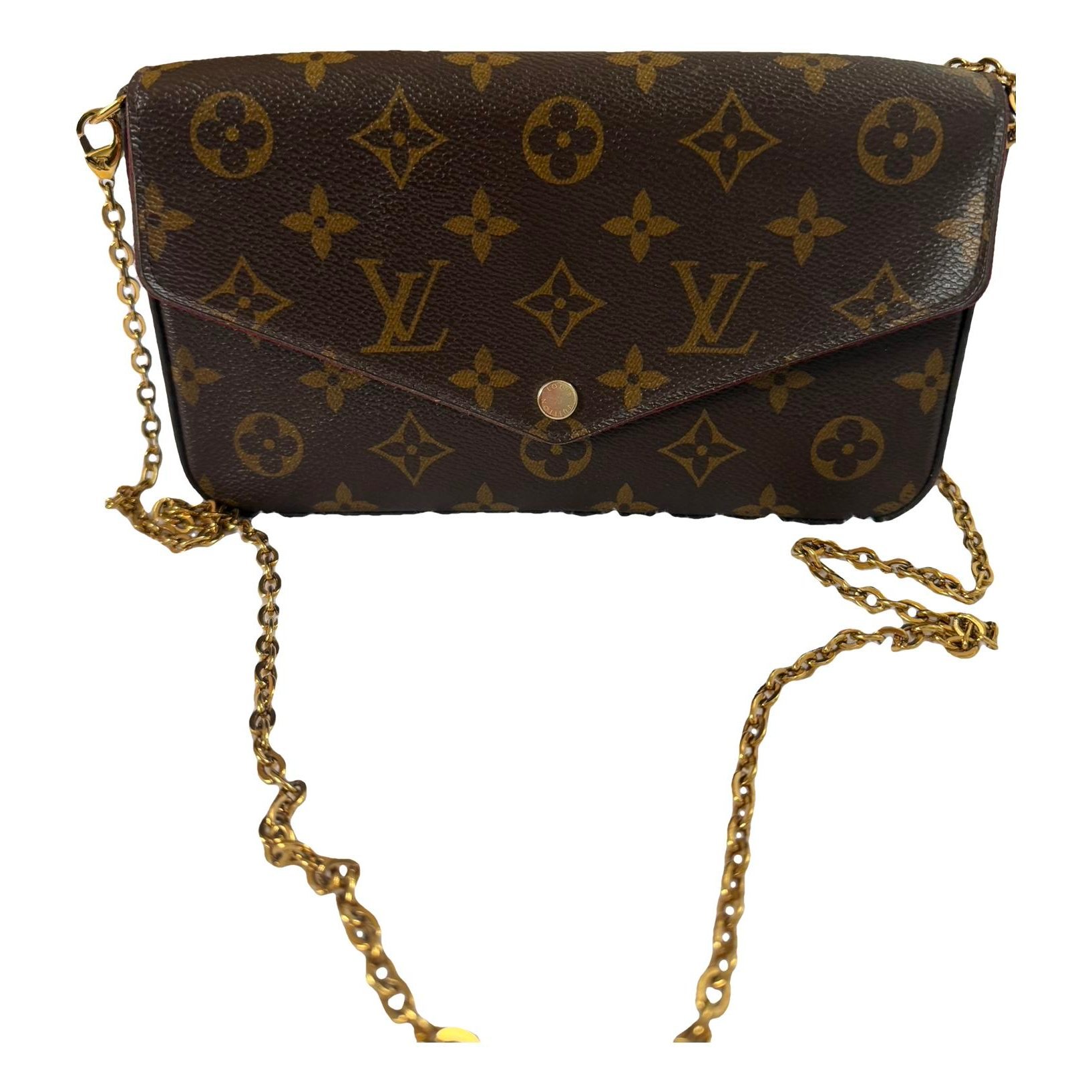 Leather clutch bag
