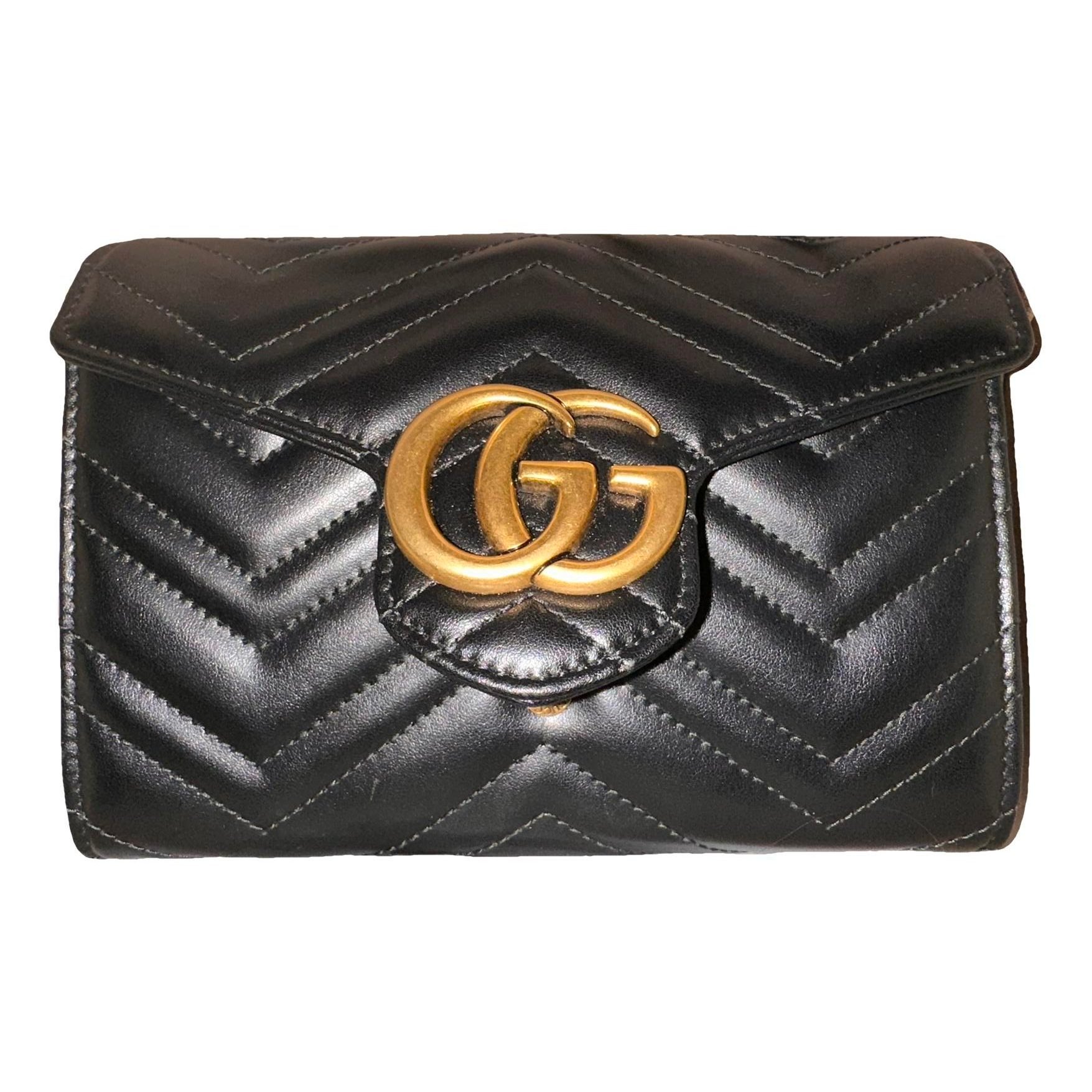 Leather clutch bag