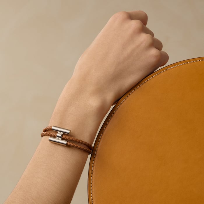 Gold Tournis Tresse Bracelet