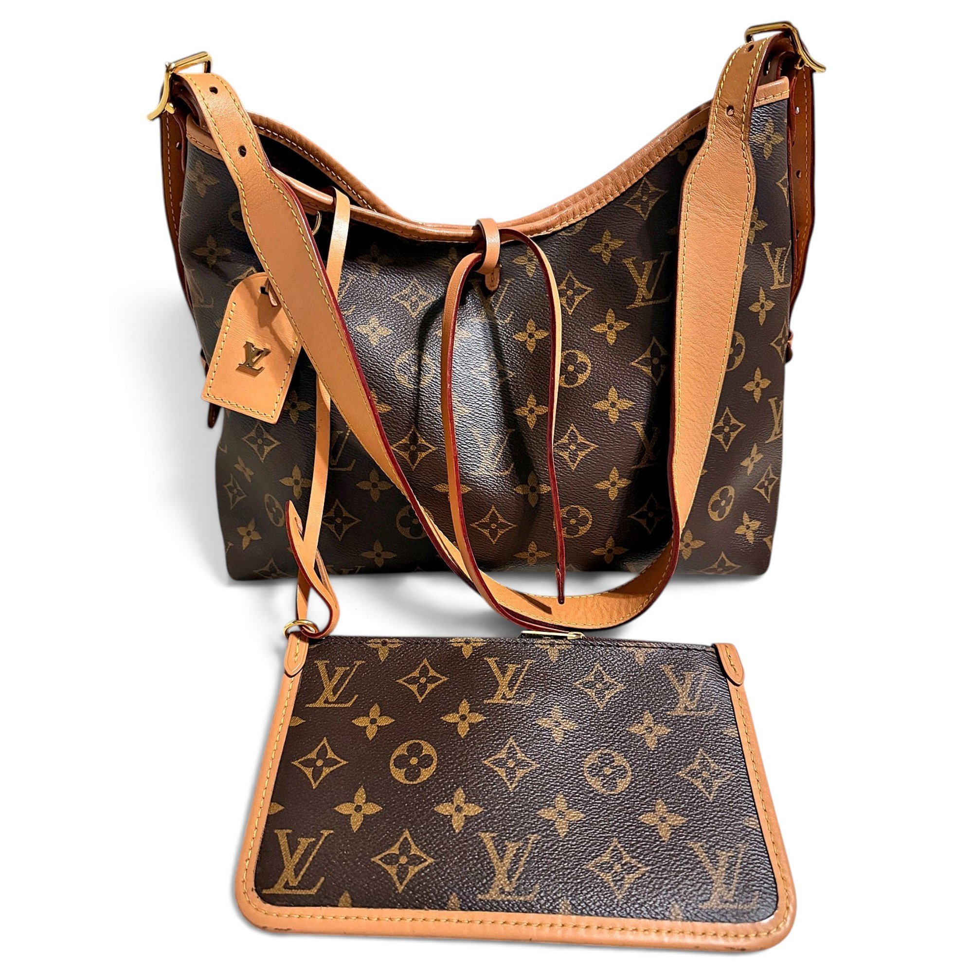 Graceful leather handbag