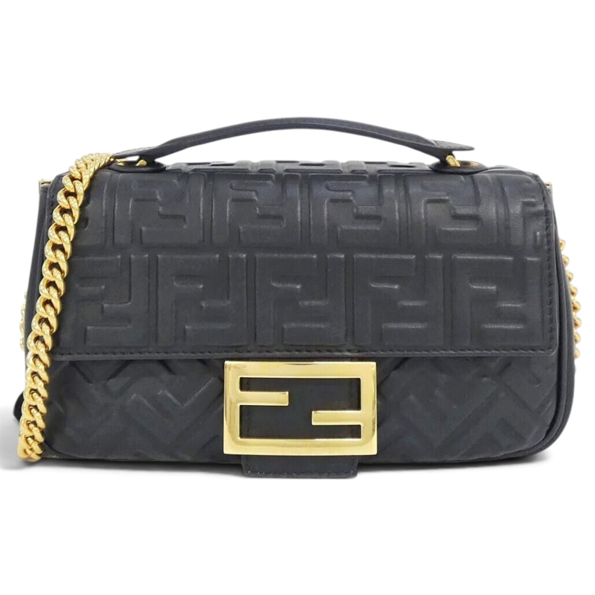 Baguette leather handbag