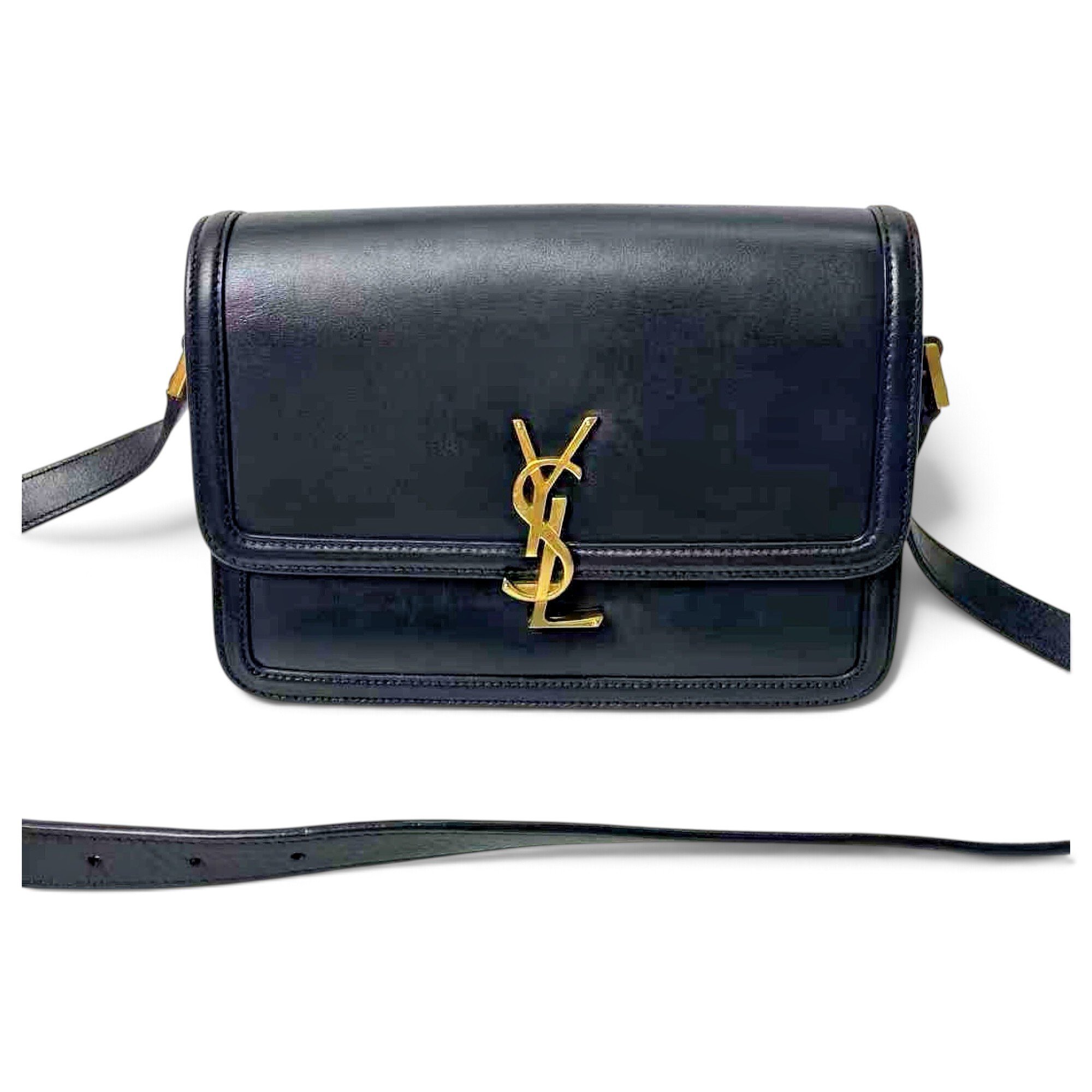 Solférino leather handbag