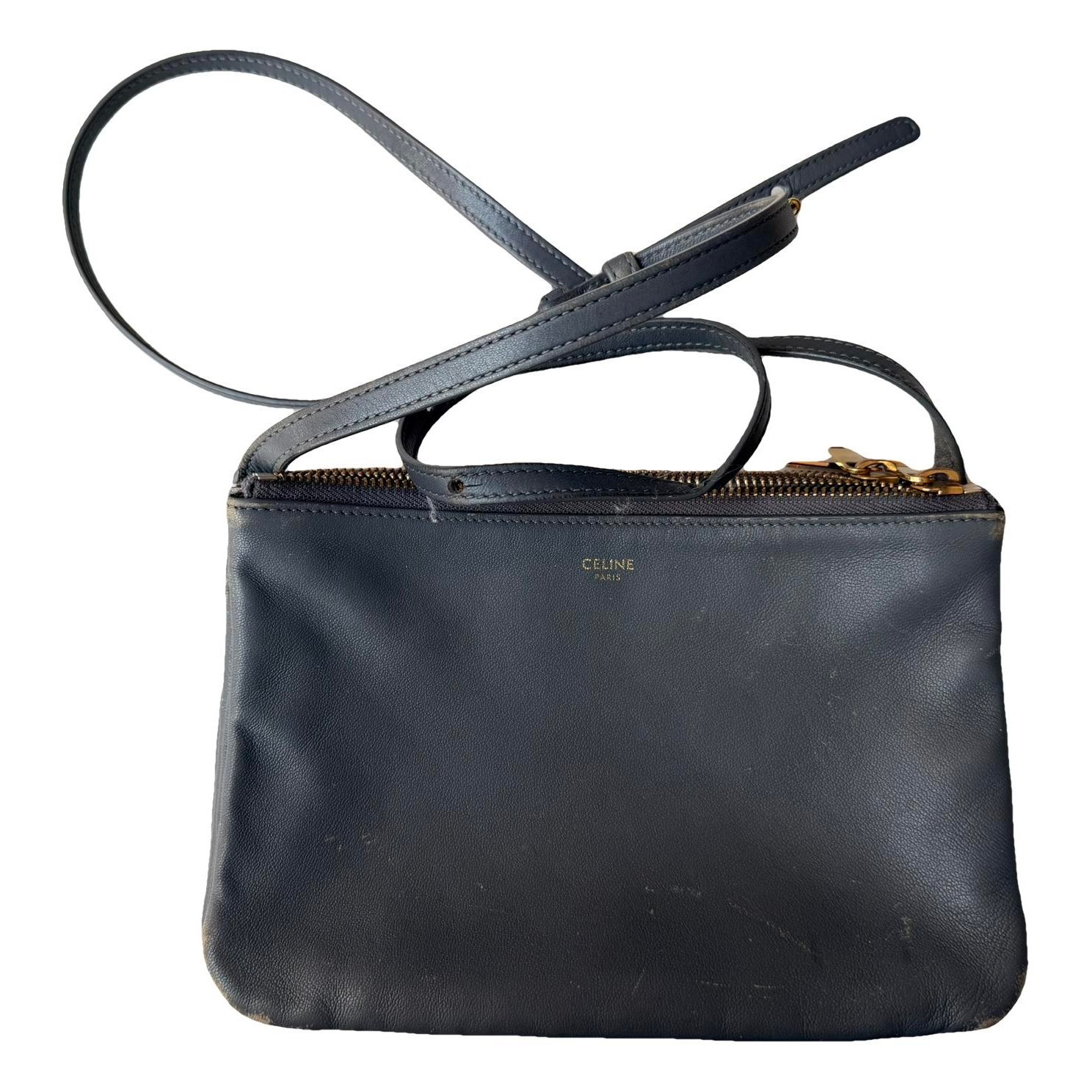 Trio leather crossbody bag