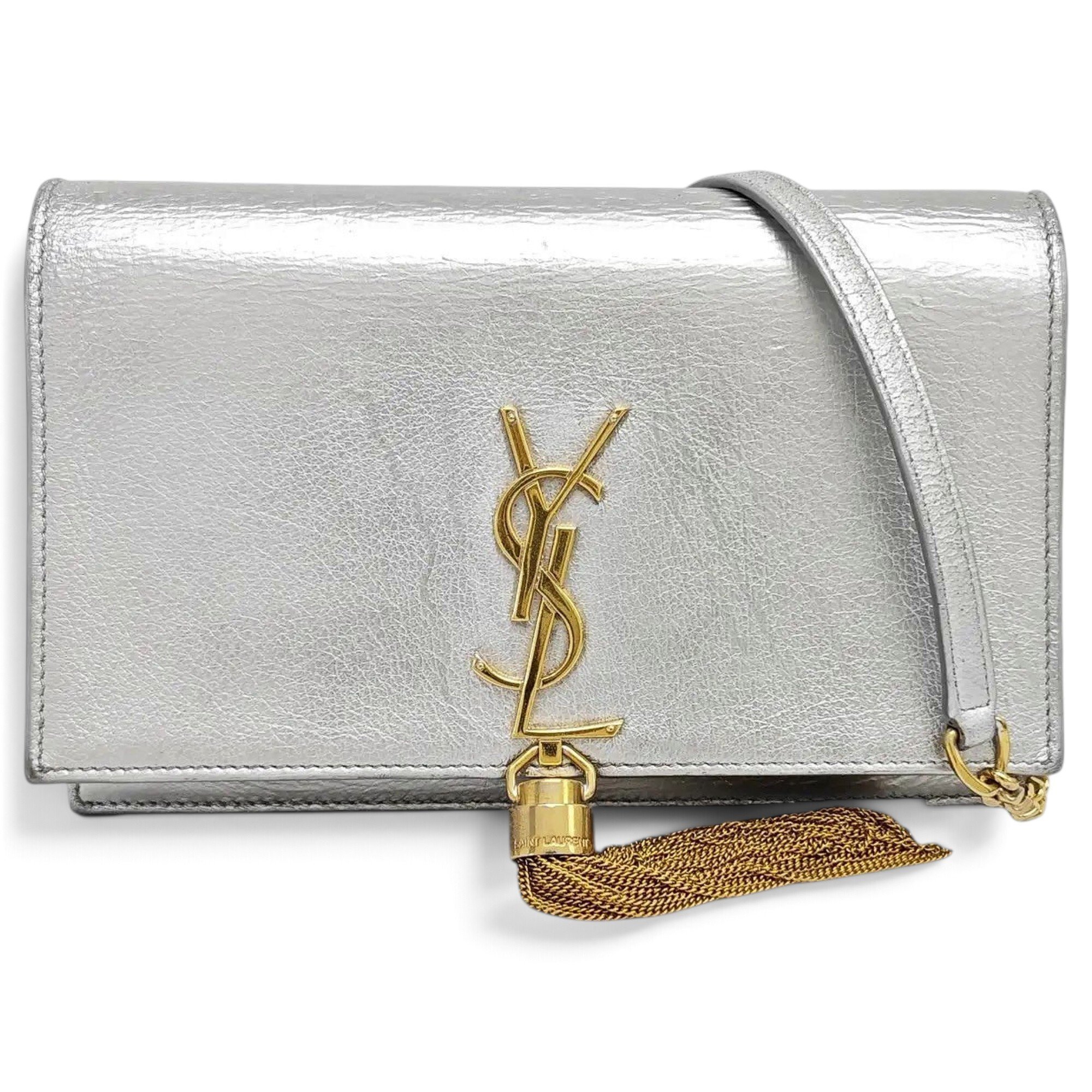 Saint Laurent Pompom Kate leather crossbody bag