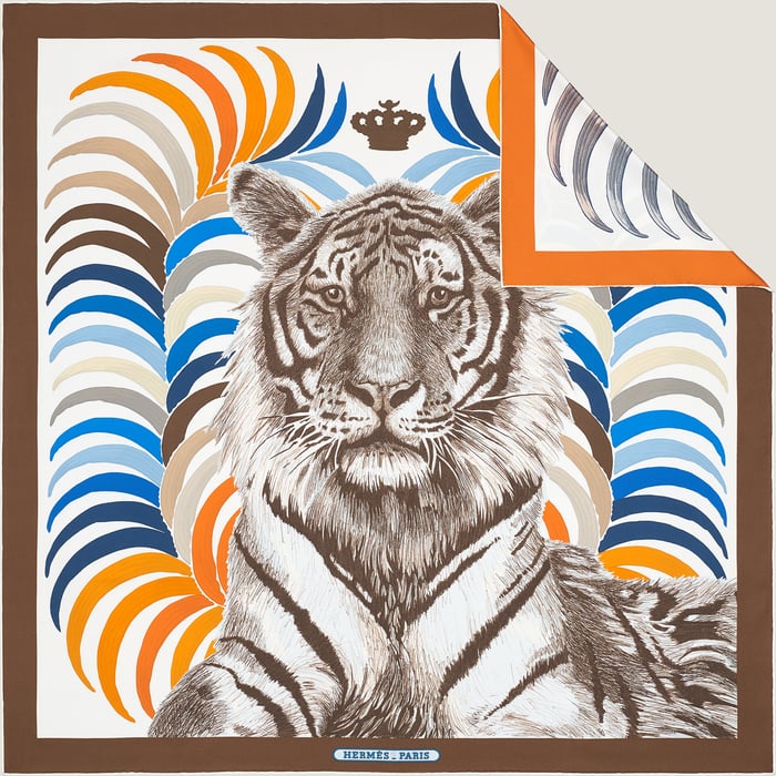 Tigre Royal 더블 페이스 스카프 90
