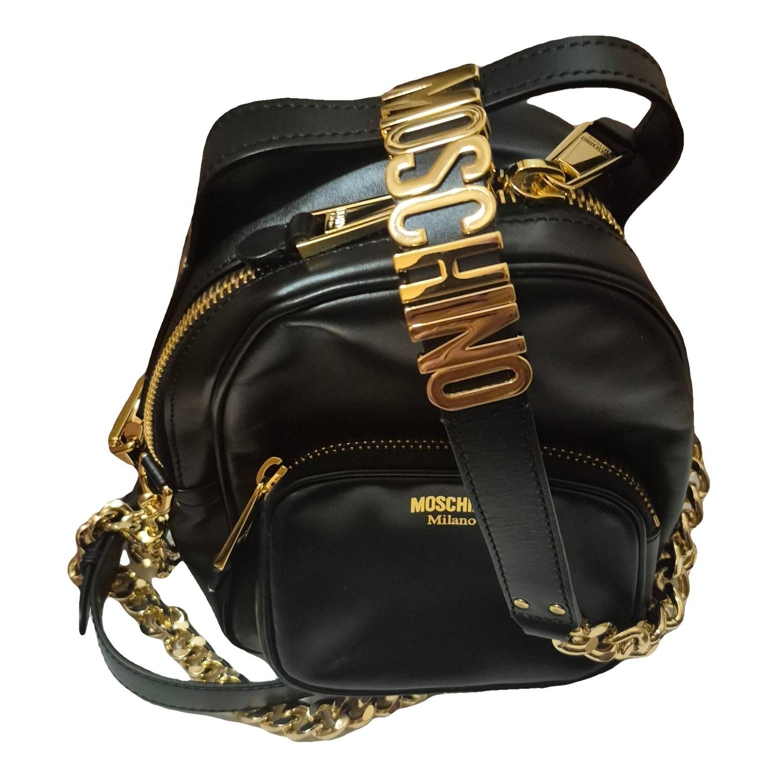 Leather backpack