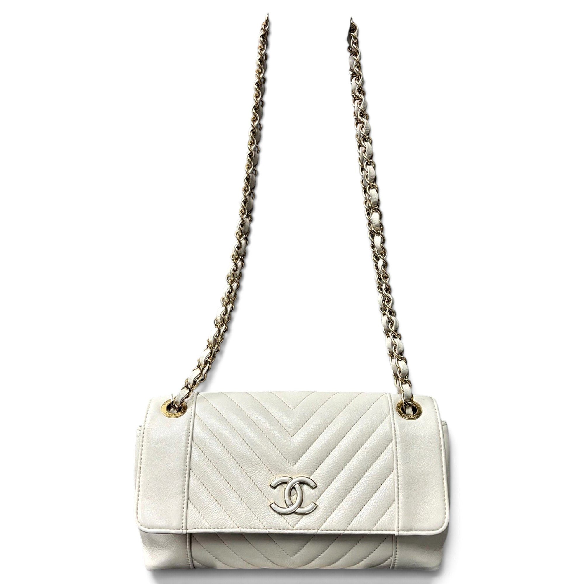 Statement leather handbag