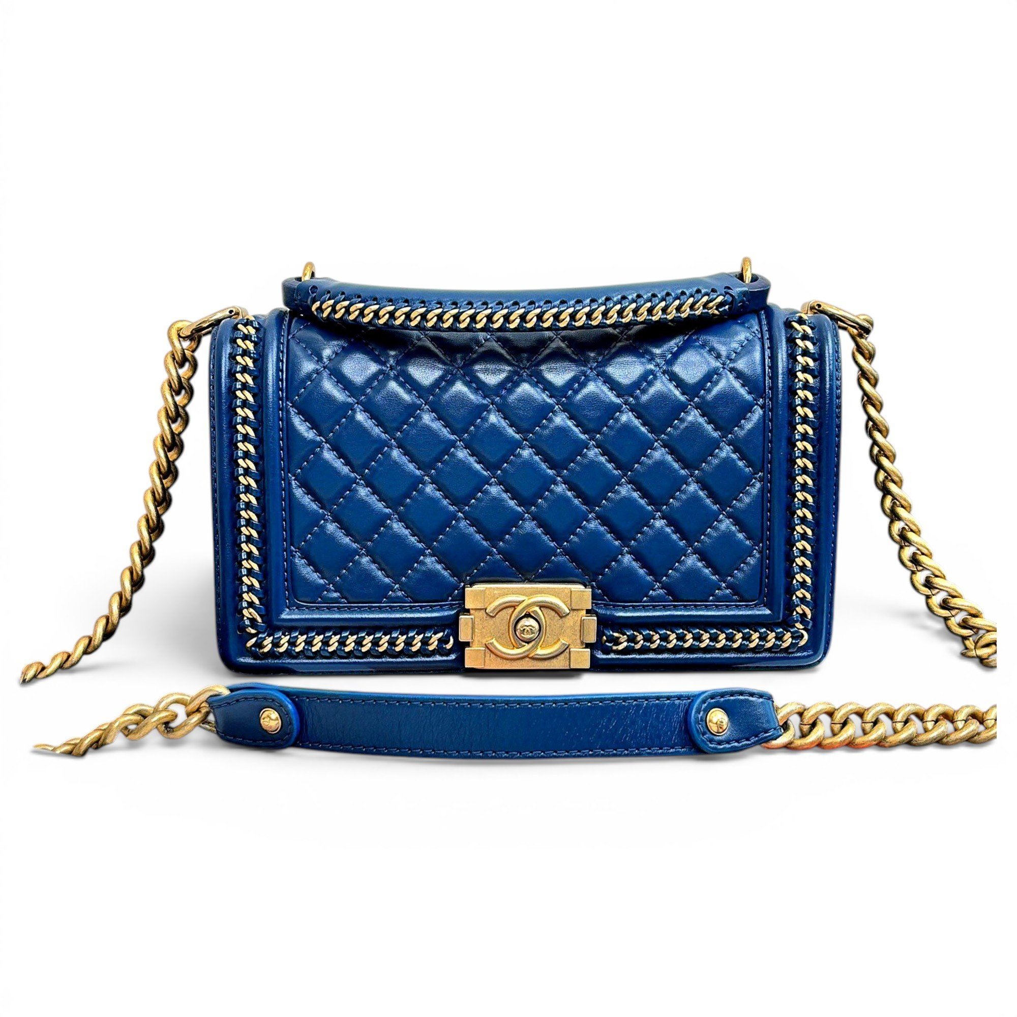 Boy leather crossbody bag