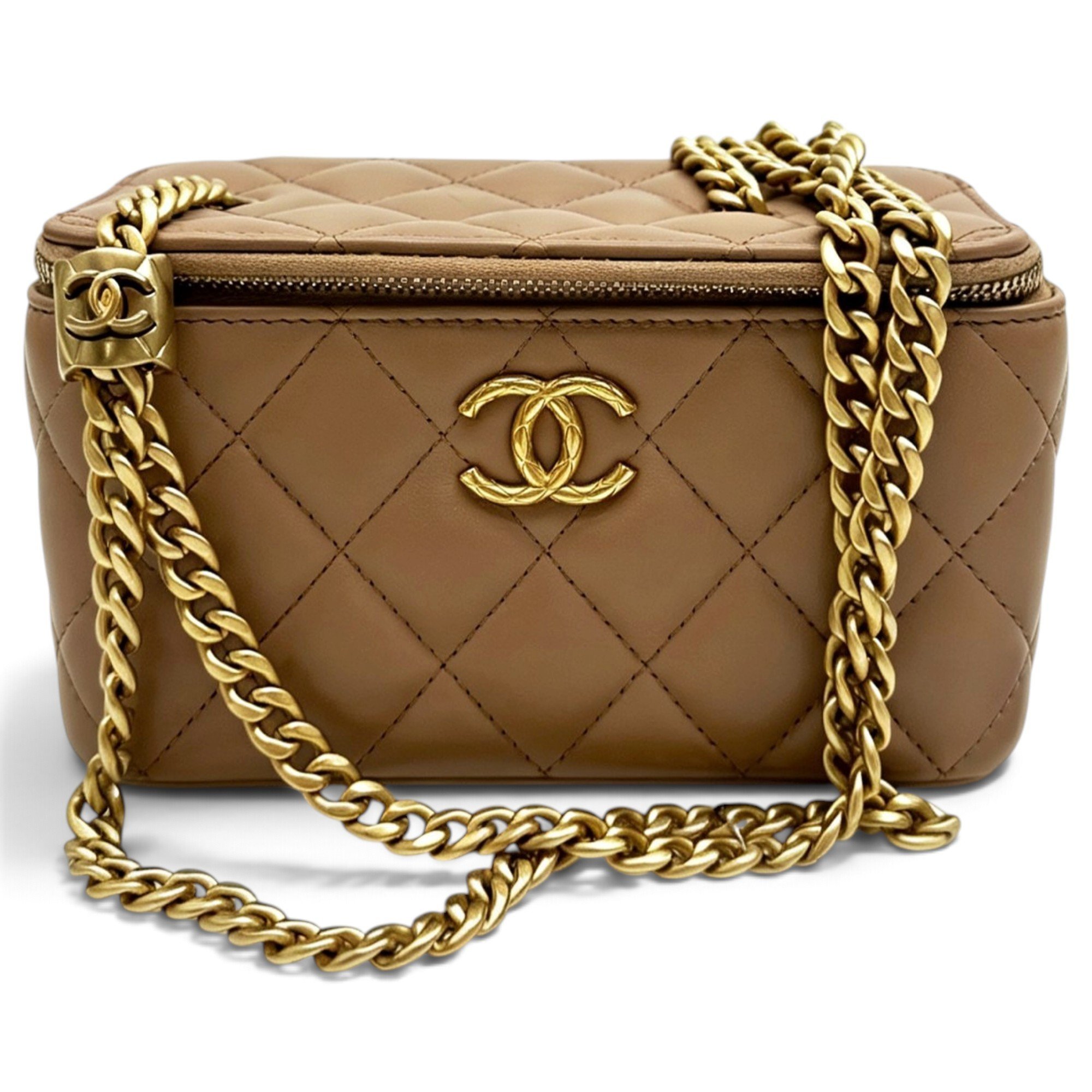 Trendy CC Vanity leather handbag