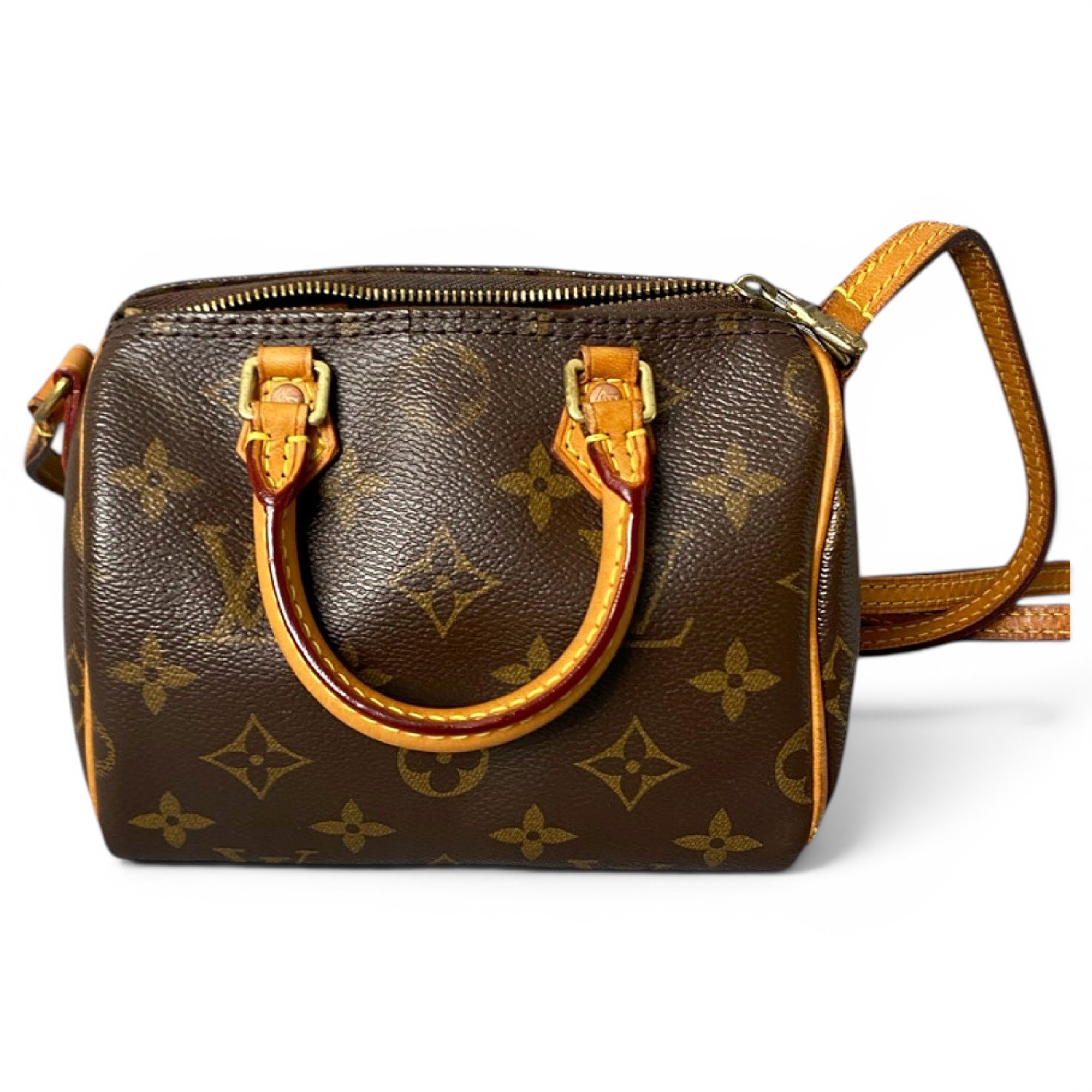 Louis Vuitton Nano Speedy / Mini HL leather mini bag