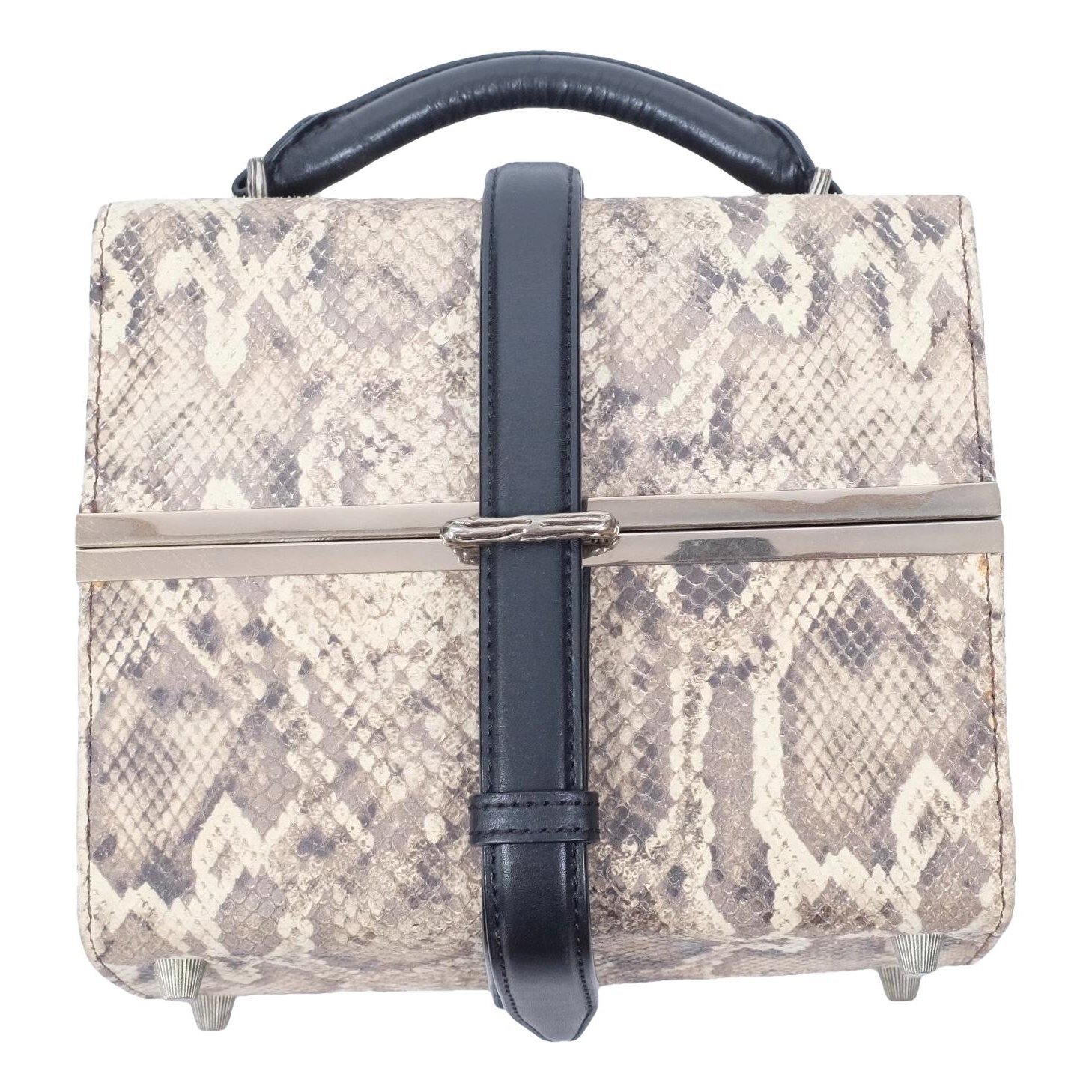 Leather clutch bag