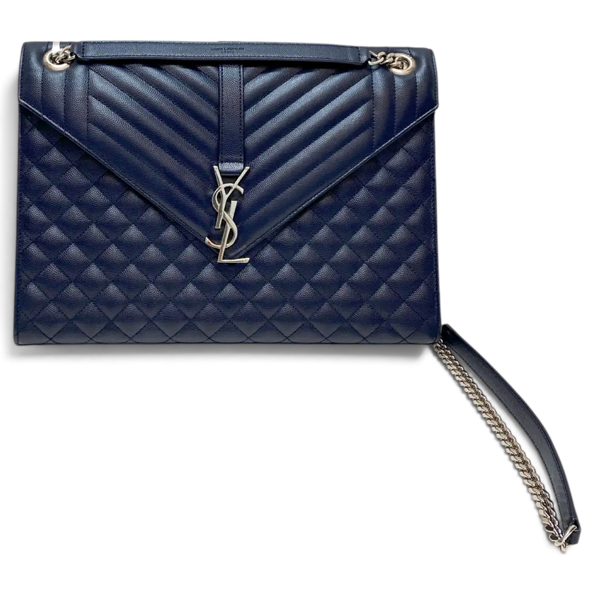 Envelope leather handbag