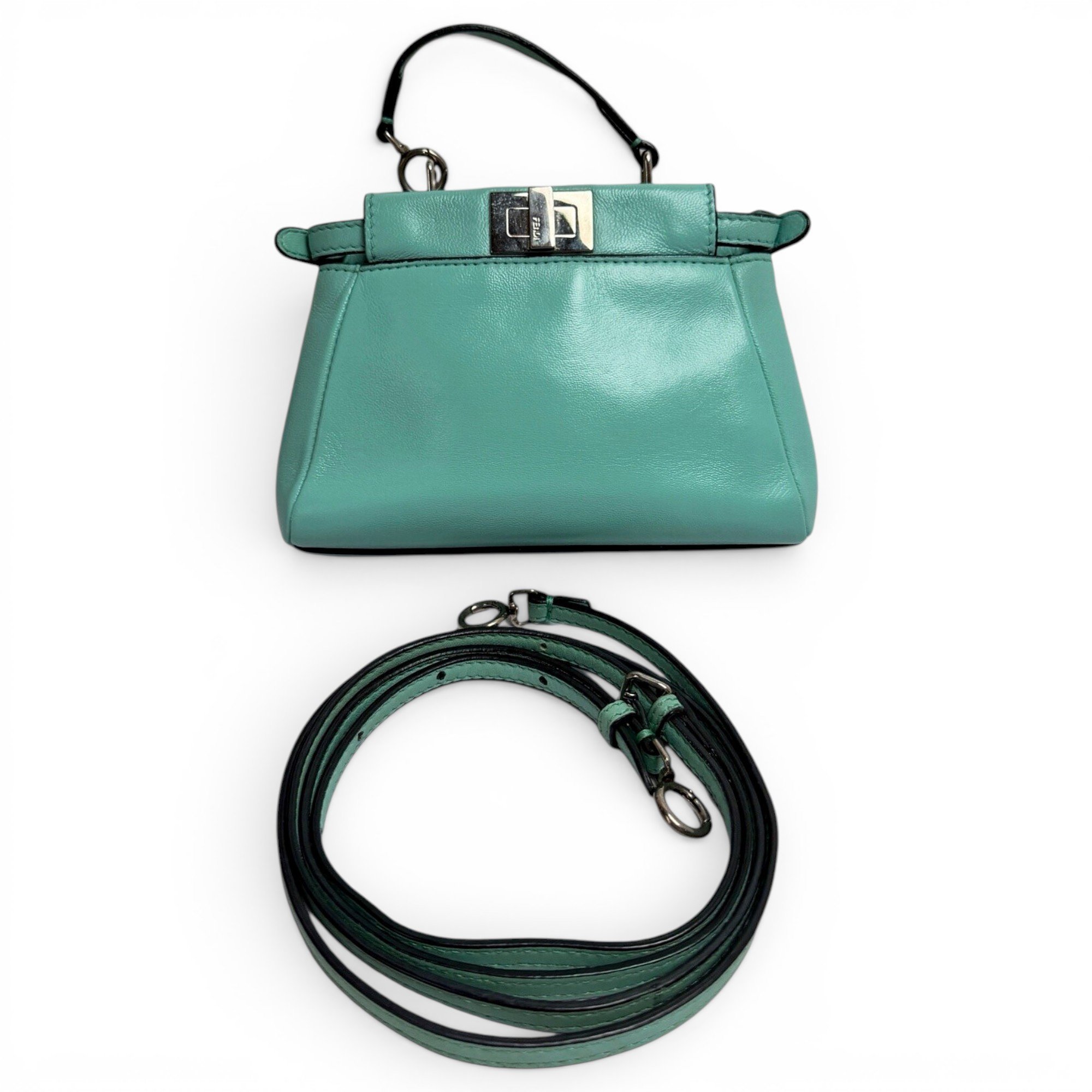 Peekaboo leather handbag