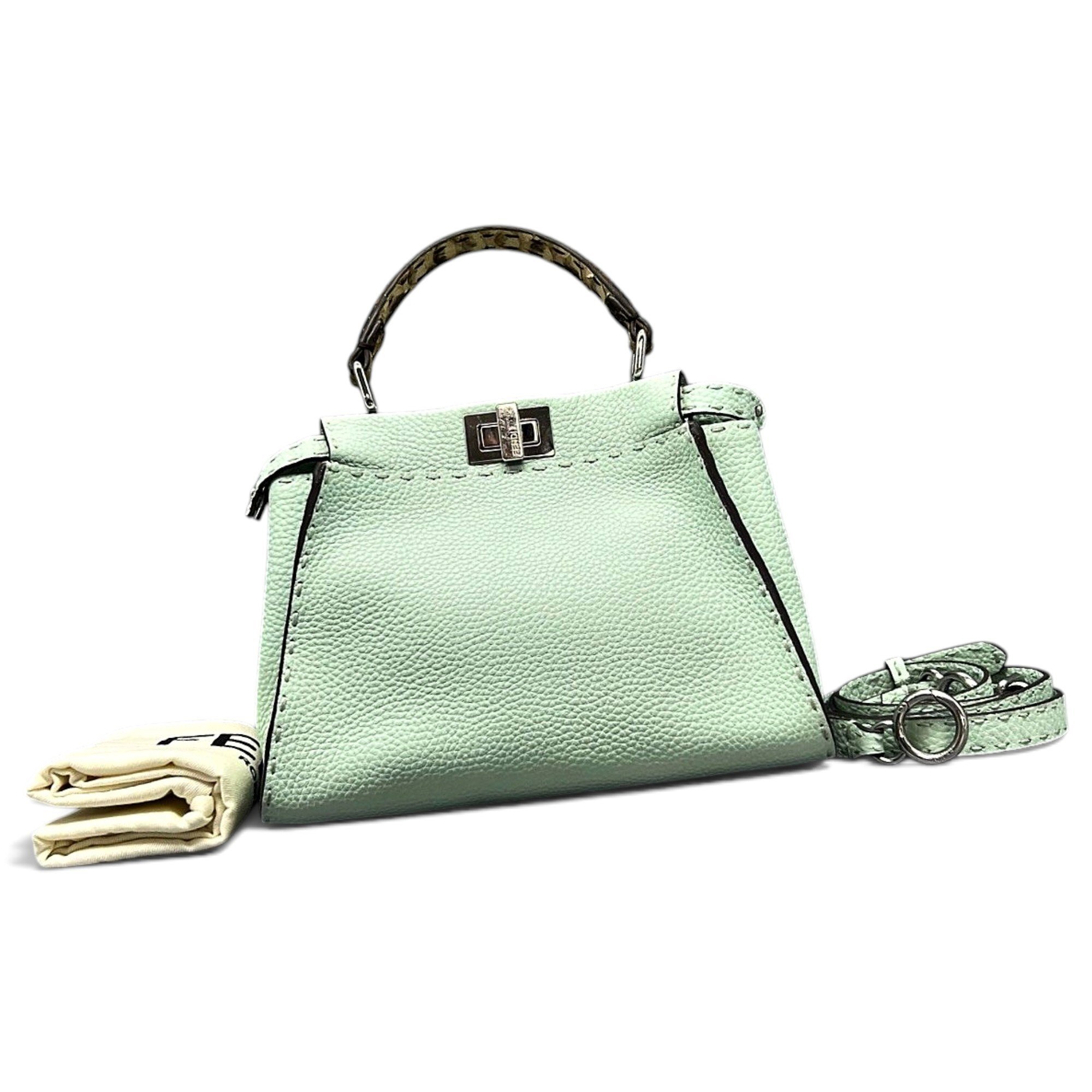 Peekaboo leather handbag