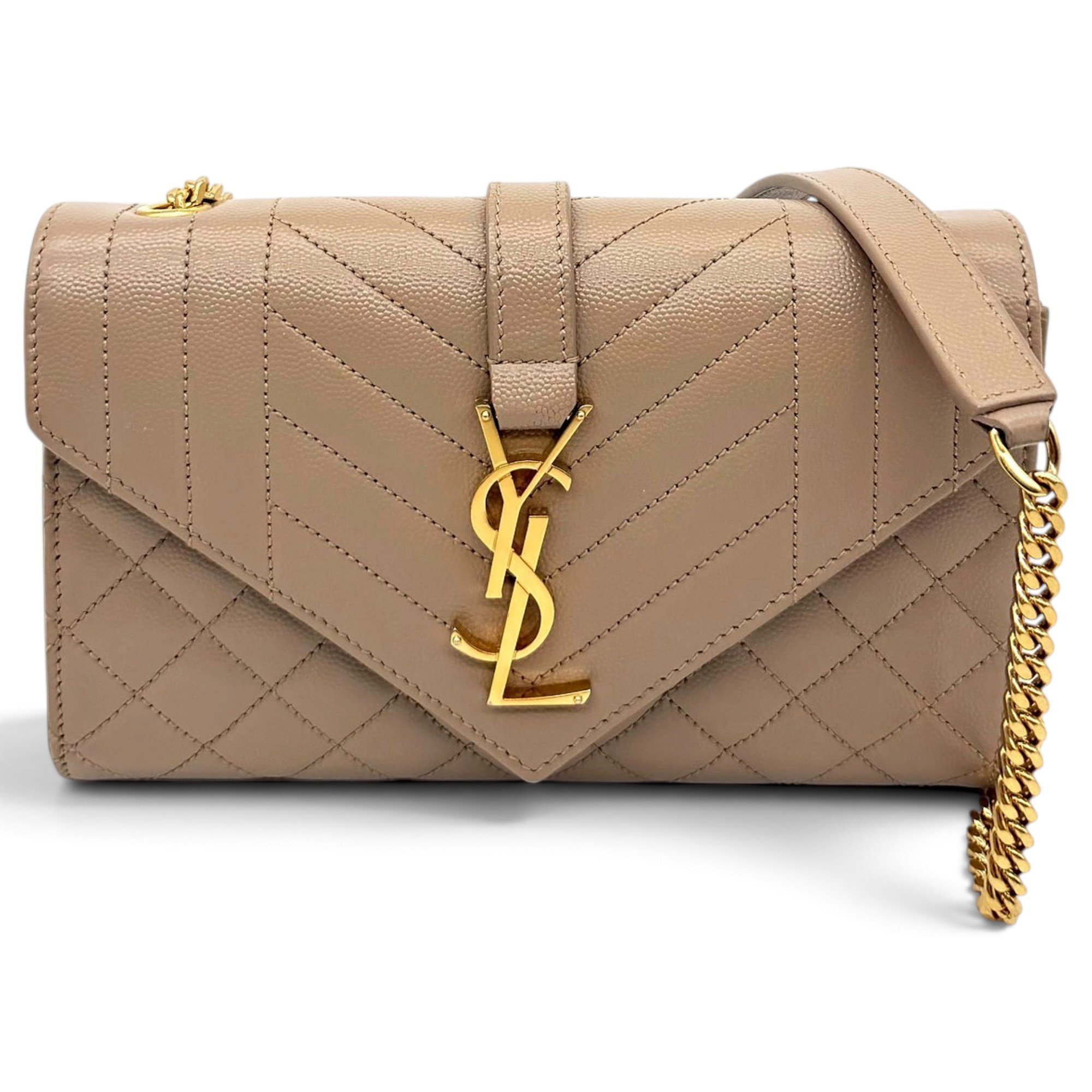 Envelope leather crossbody bag