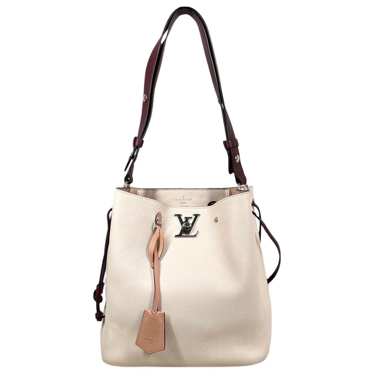Lockme Bucket leather handbag
