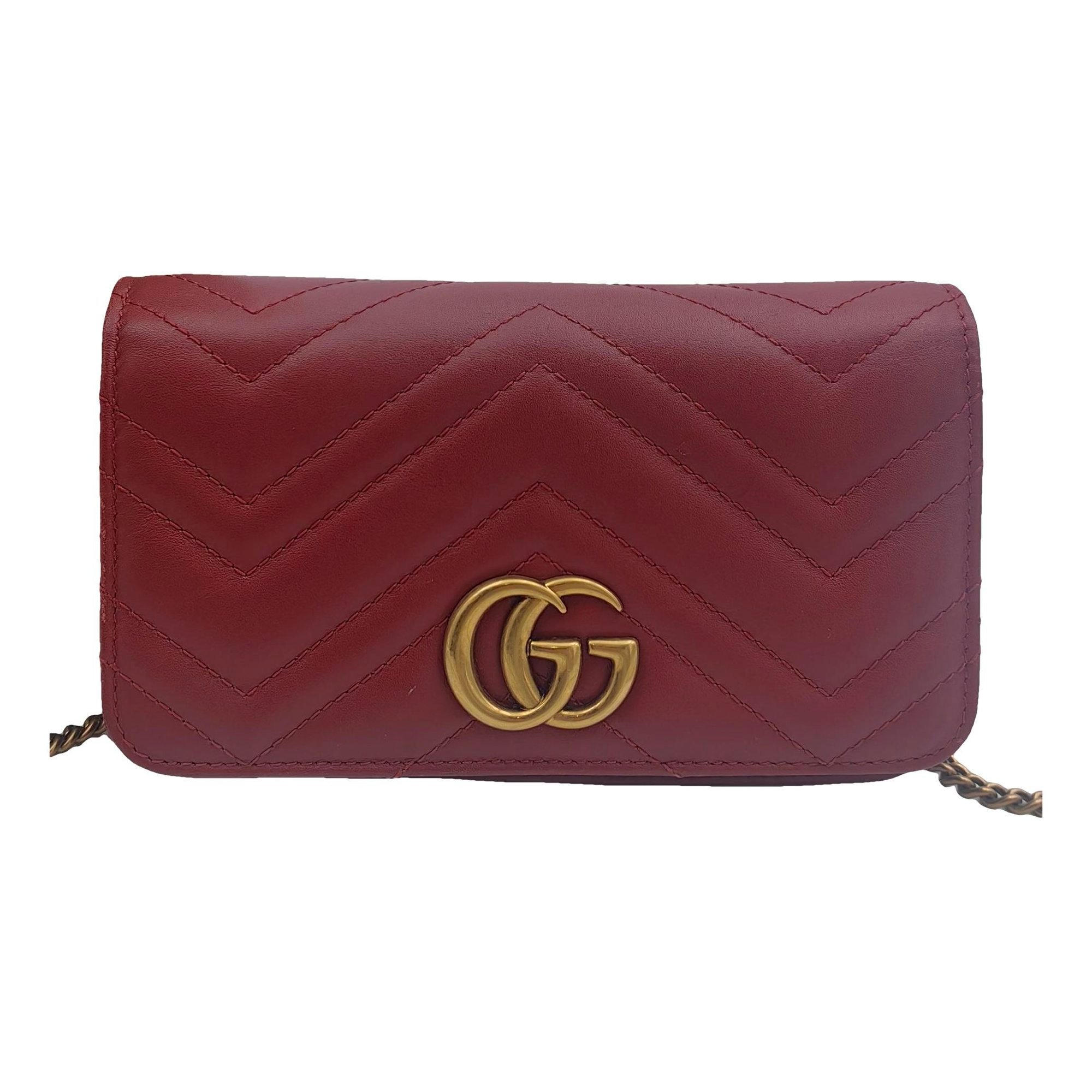 GG Marmont Chain Flap leather crossbody bag