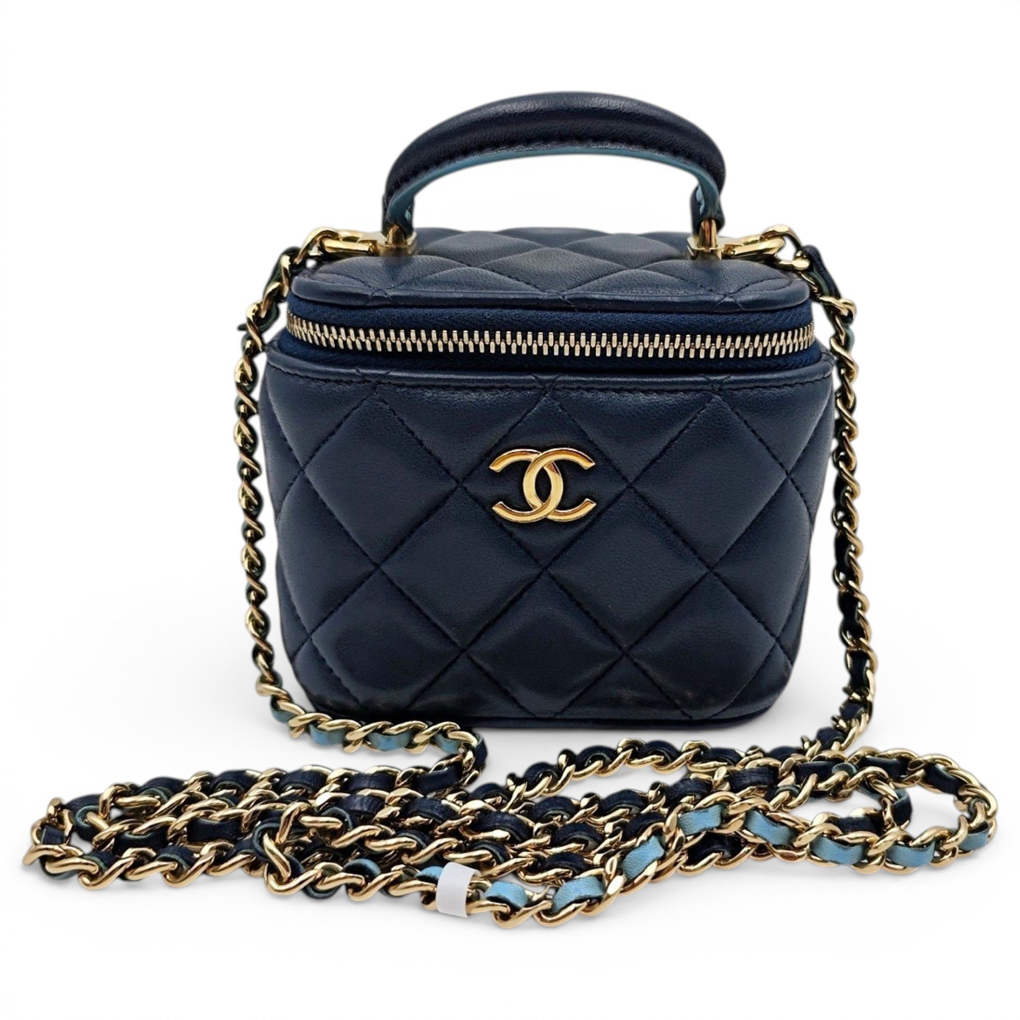 Trendy CC Vanity leather handbag