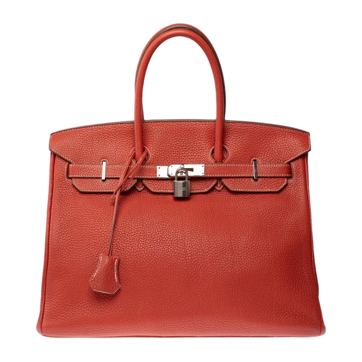 Hermes Birkin 35 Handbag Clemence Leather 2011