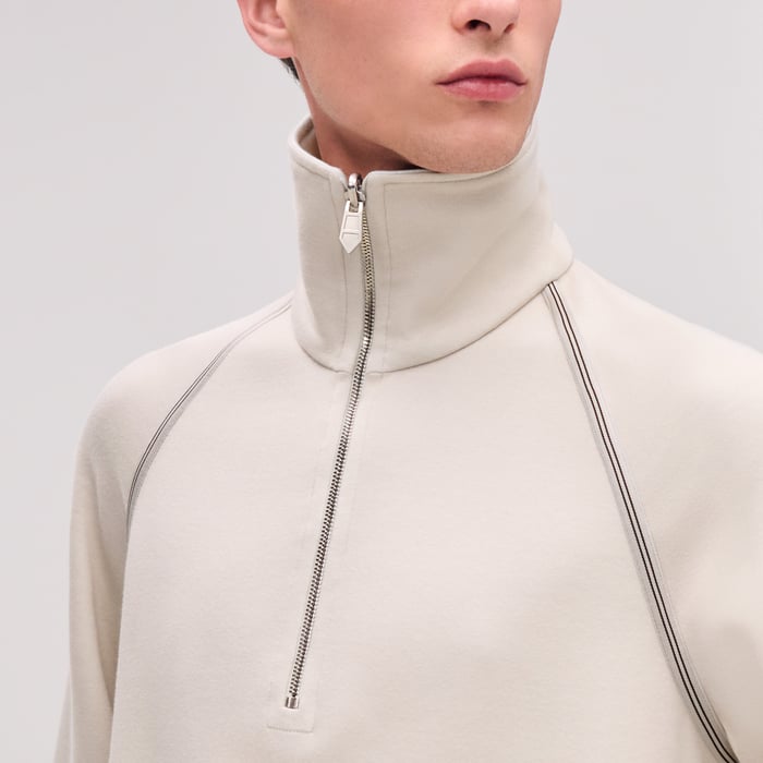 Vapeur "Reversible Sport" Full-zip Sweater