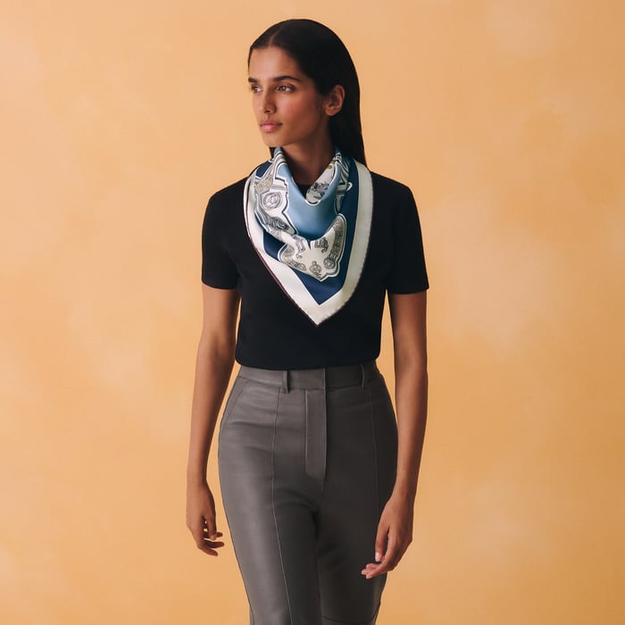 Les Eperons Double Face Scarf 90