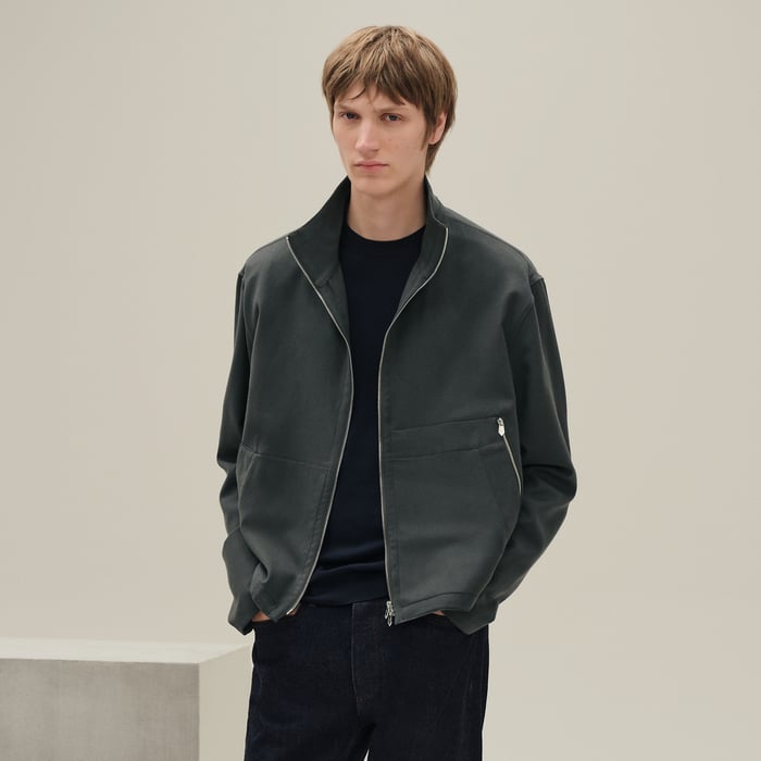 Vert Chrome Zipped Jacket Shirt