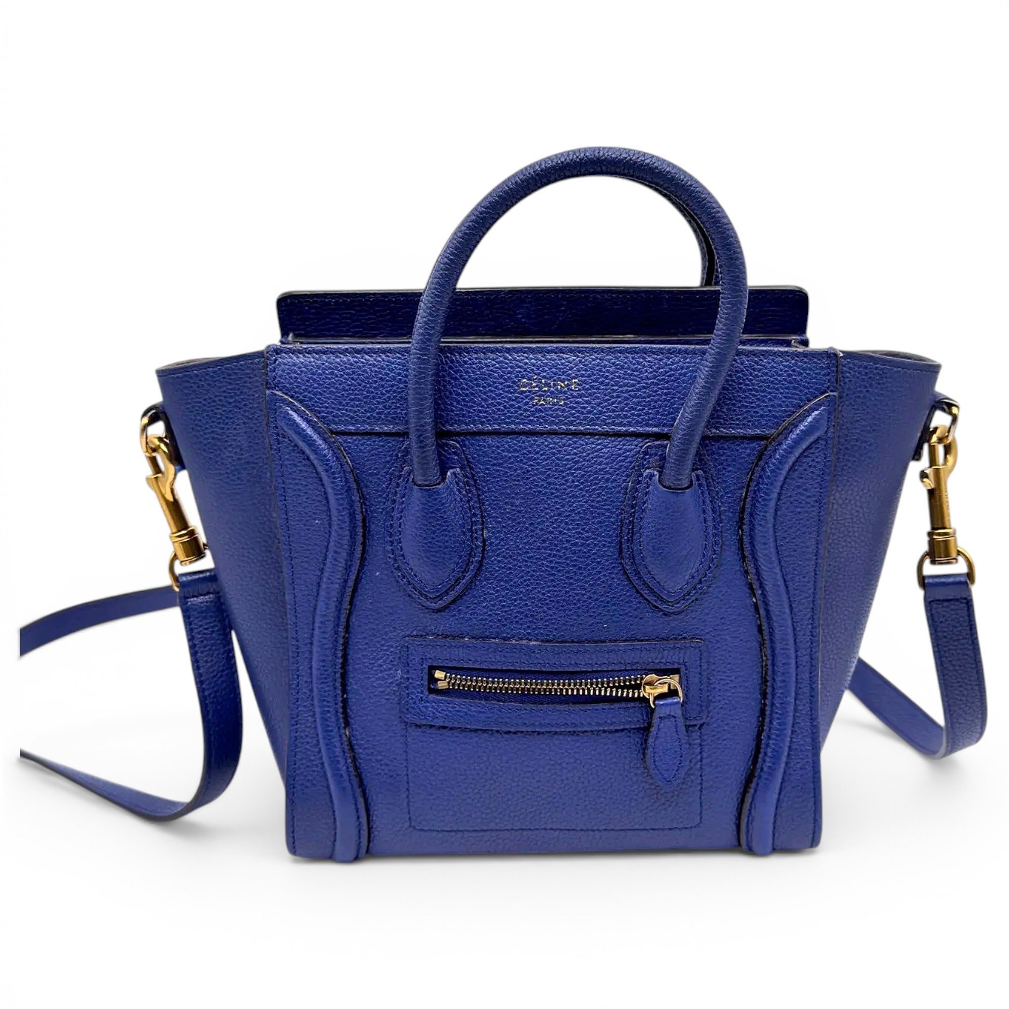 Nano Luggage leather crossbody bag