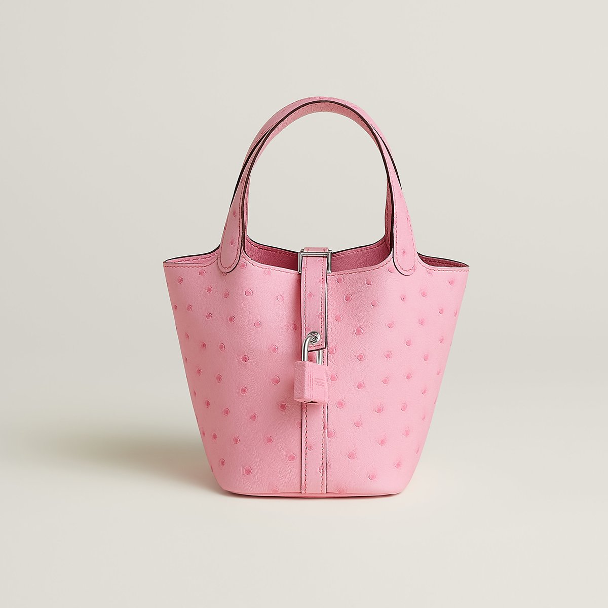 Rose Bubblegum Picotin Lock Micro Bag