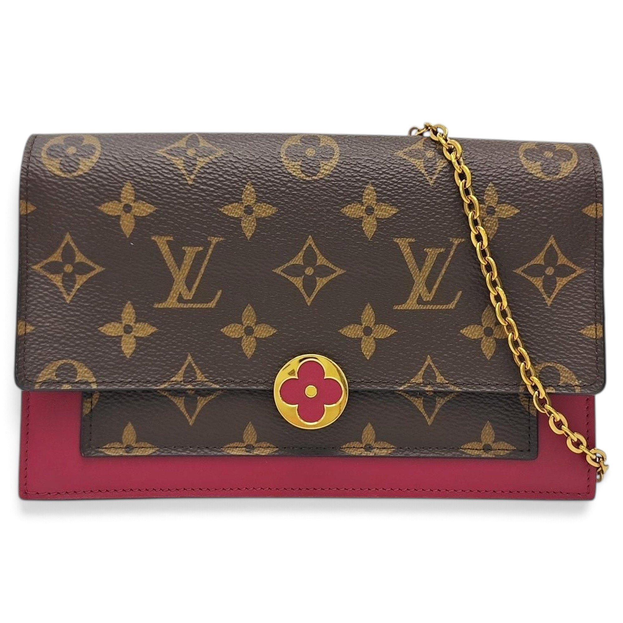 Chaîne Flore leather handbag