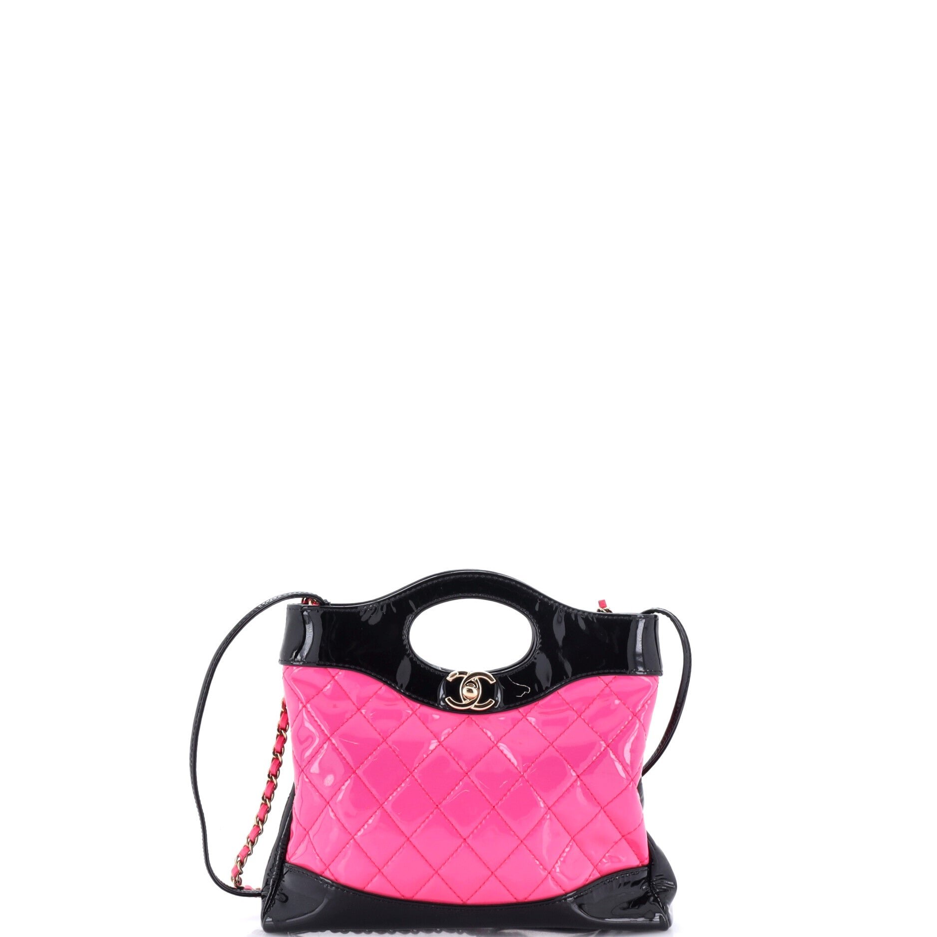 31 Shopping Bag Quilted Patent Mini