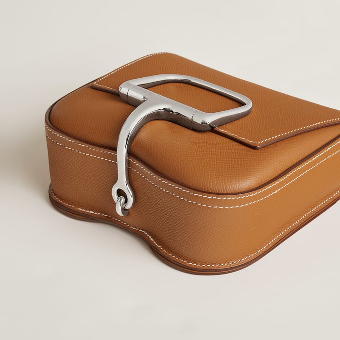 Gold Hermès Della Cavalleria Mini Bag