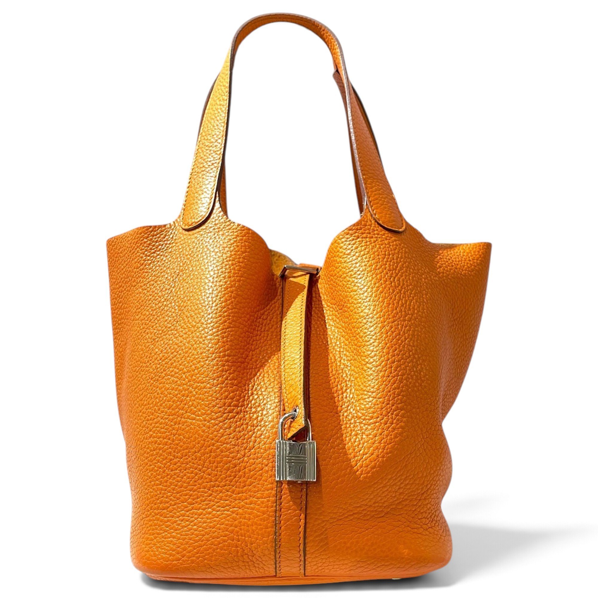 Picotin leather handbag