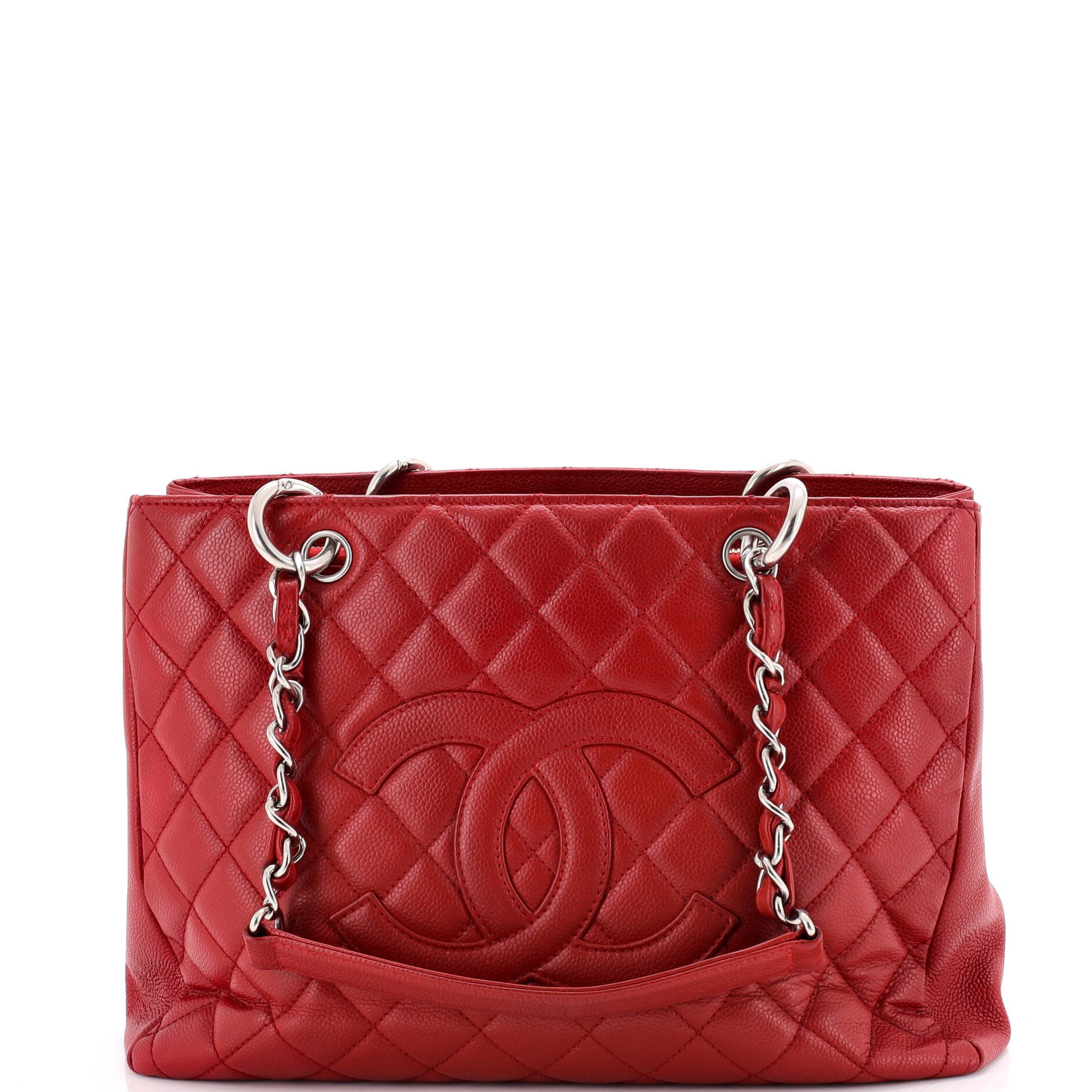 Grand Shopping Tote Quilted Caviar
