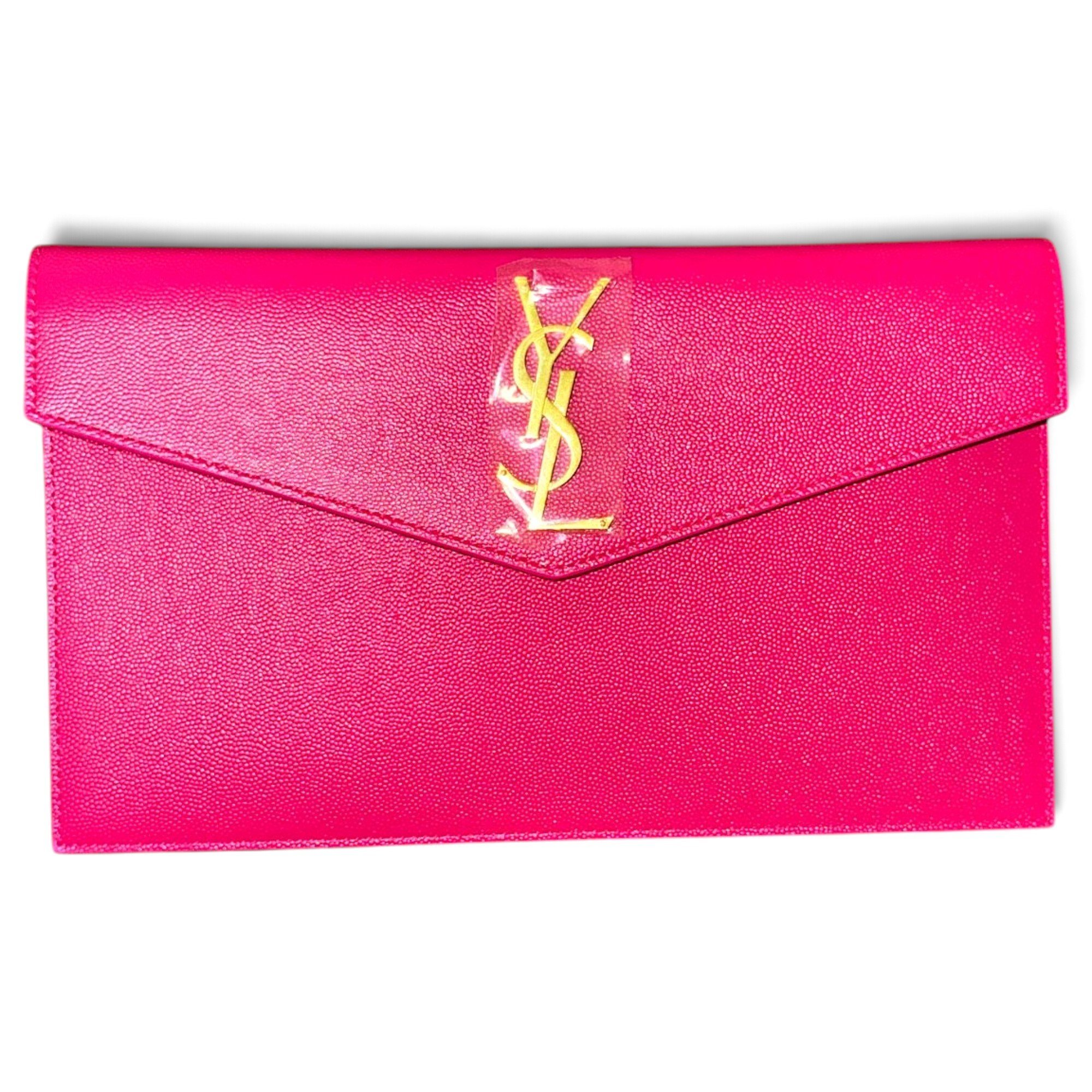 Uptown leather clutch bag