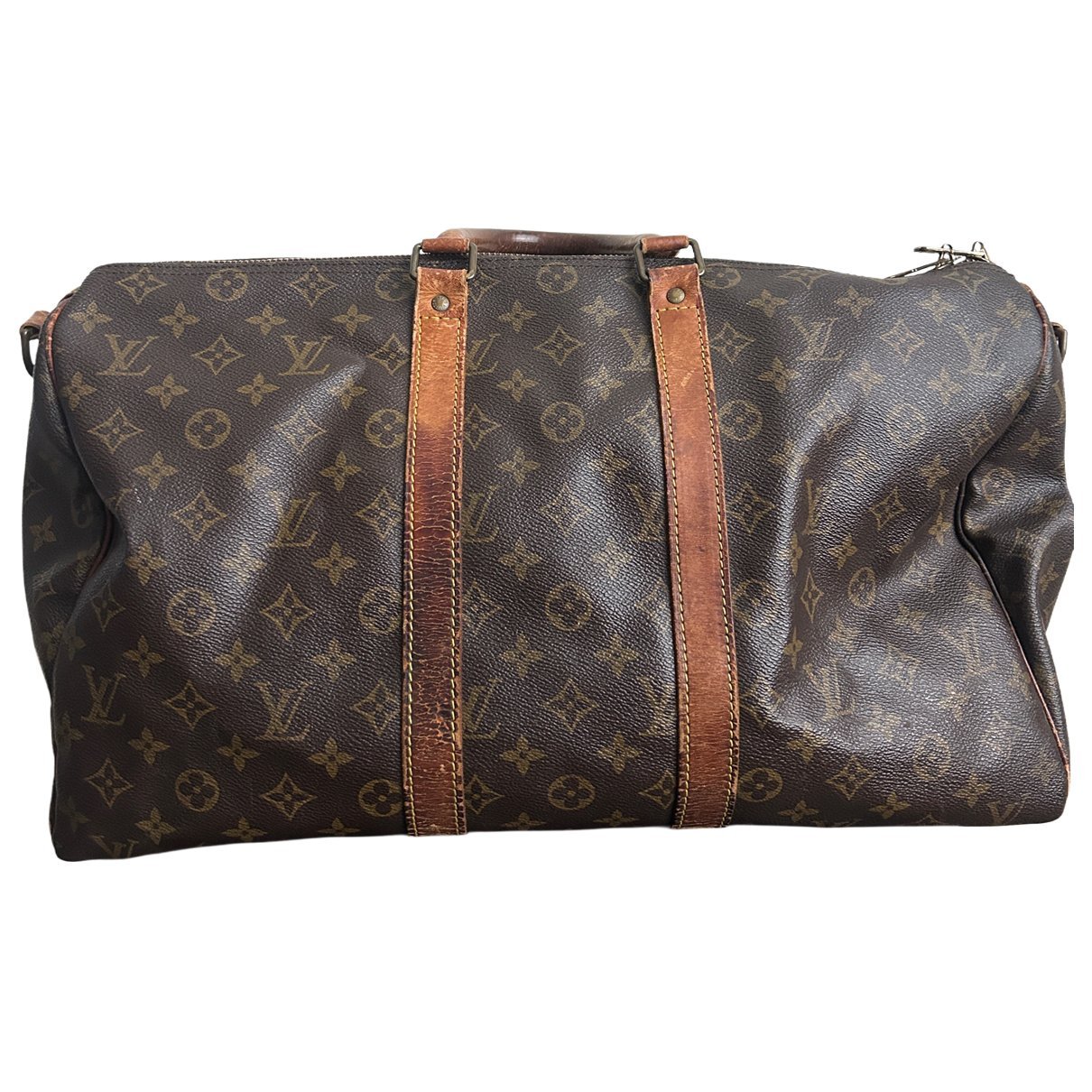 Keepall leather travel bag