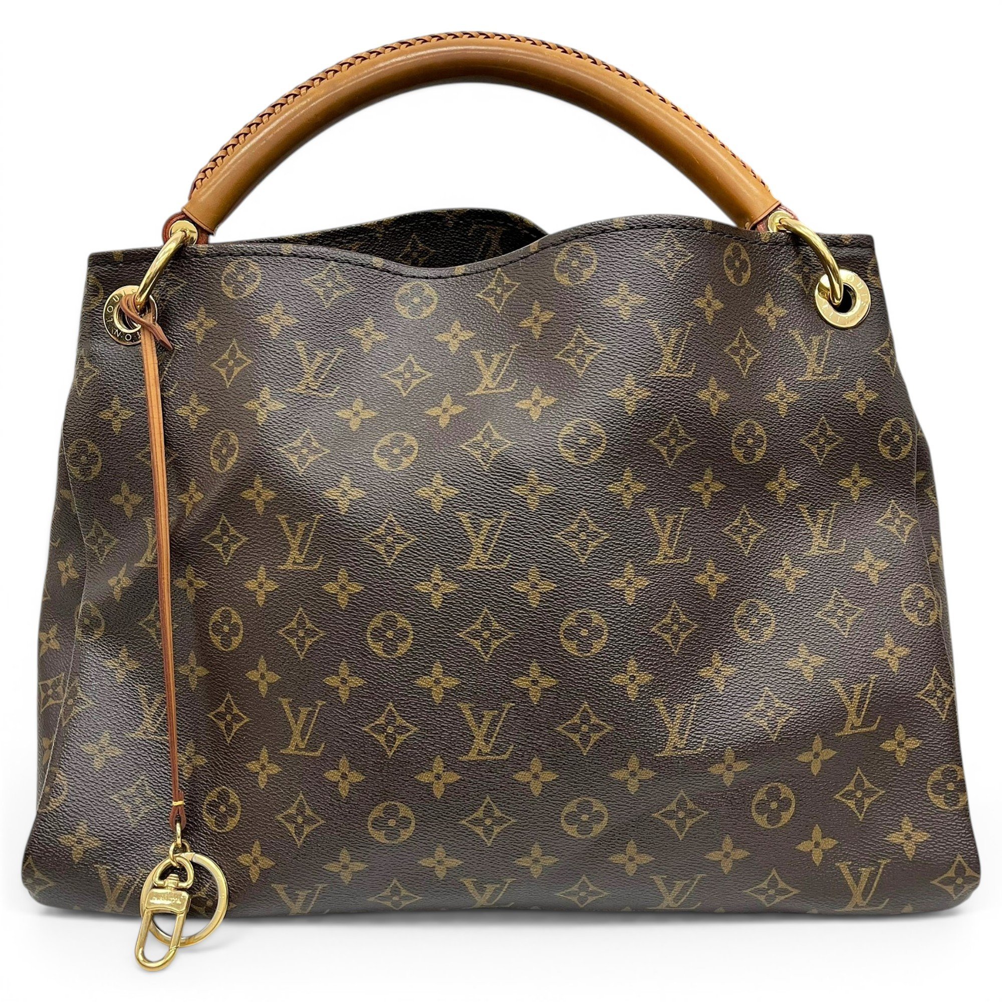 Artsy leather handbag