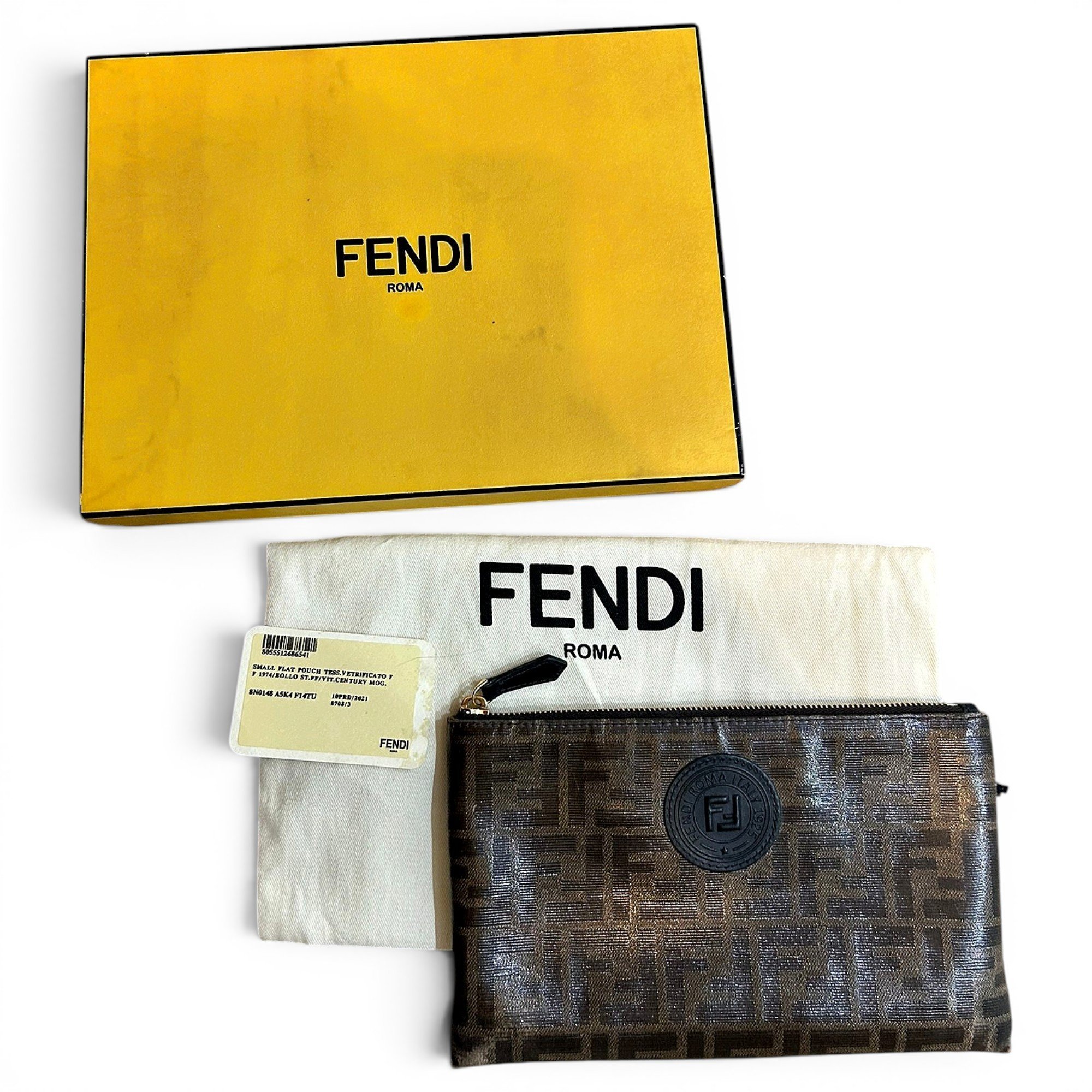 Patent leather clutch bag