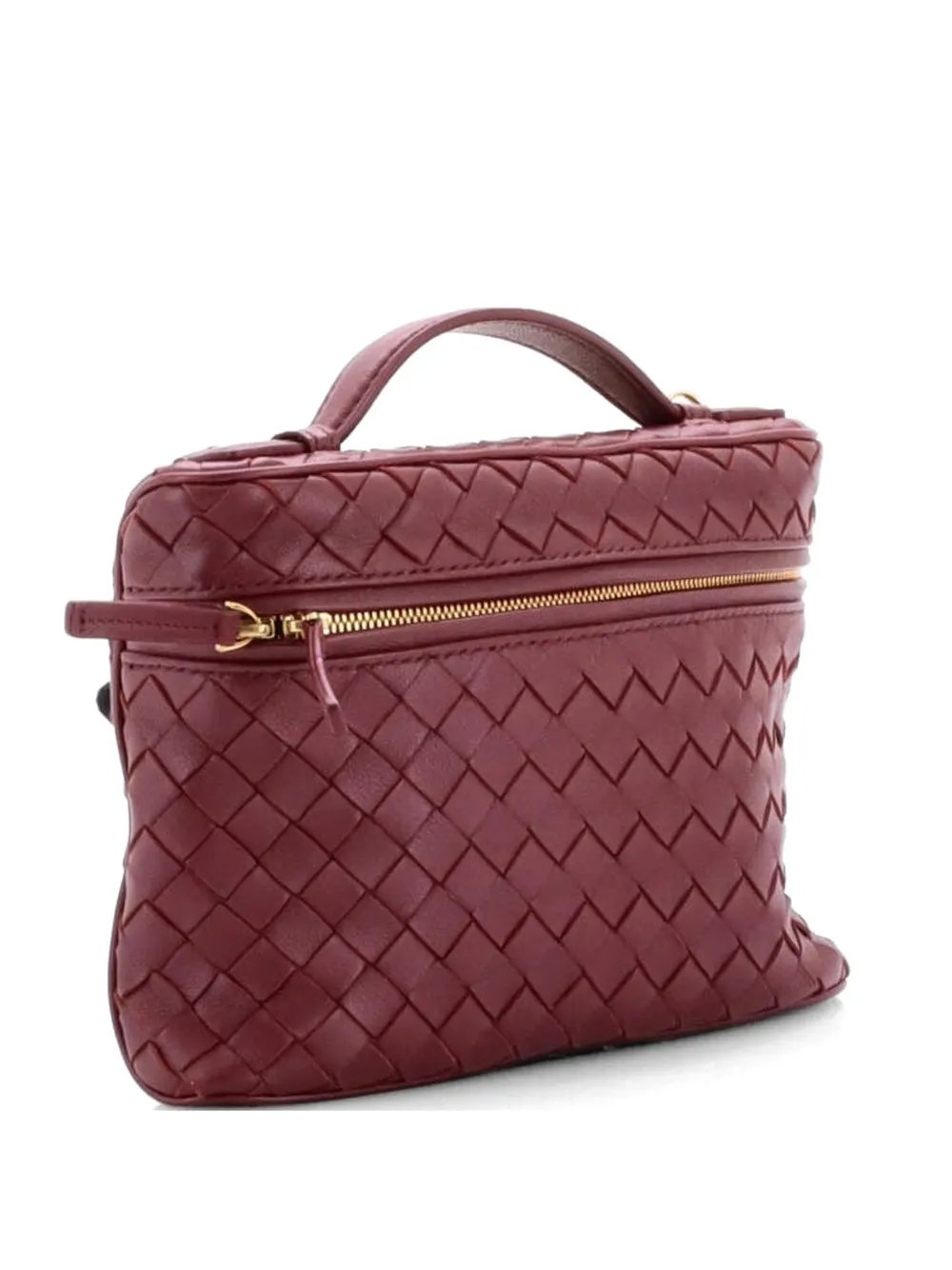 Soft Chain Vanity Case Intrecciato Leather Small shoulder bag