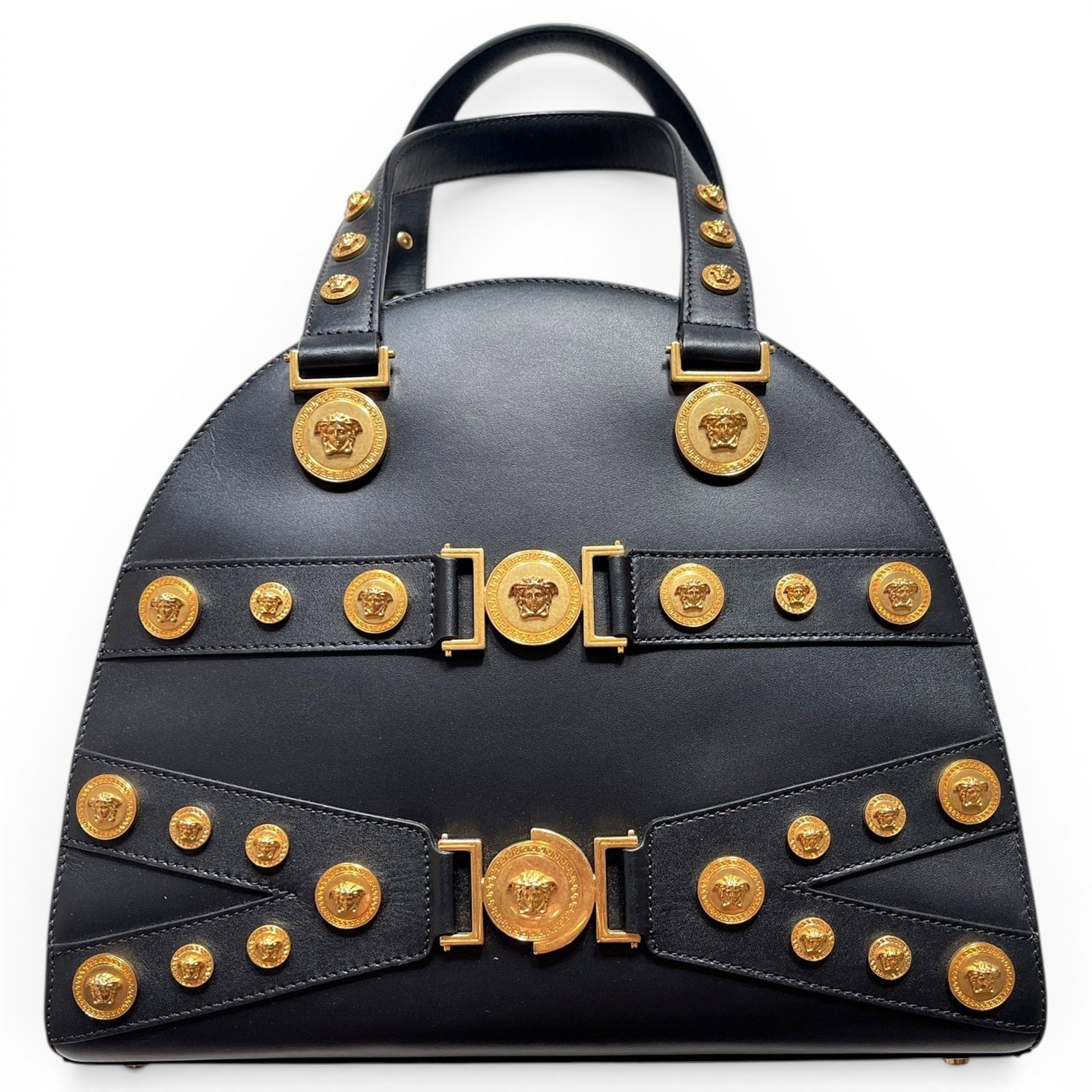 Leather bowling bag