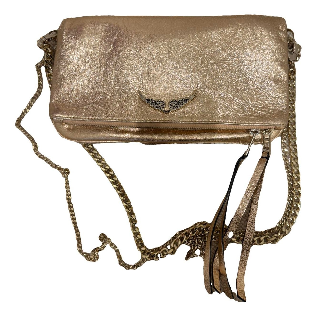 Rock leather crossbody bag