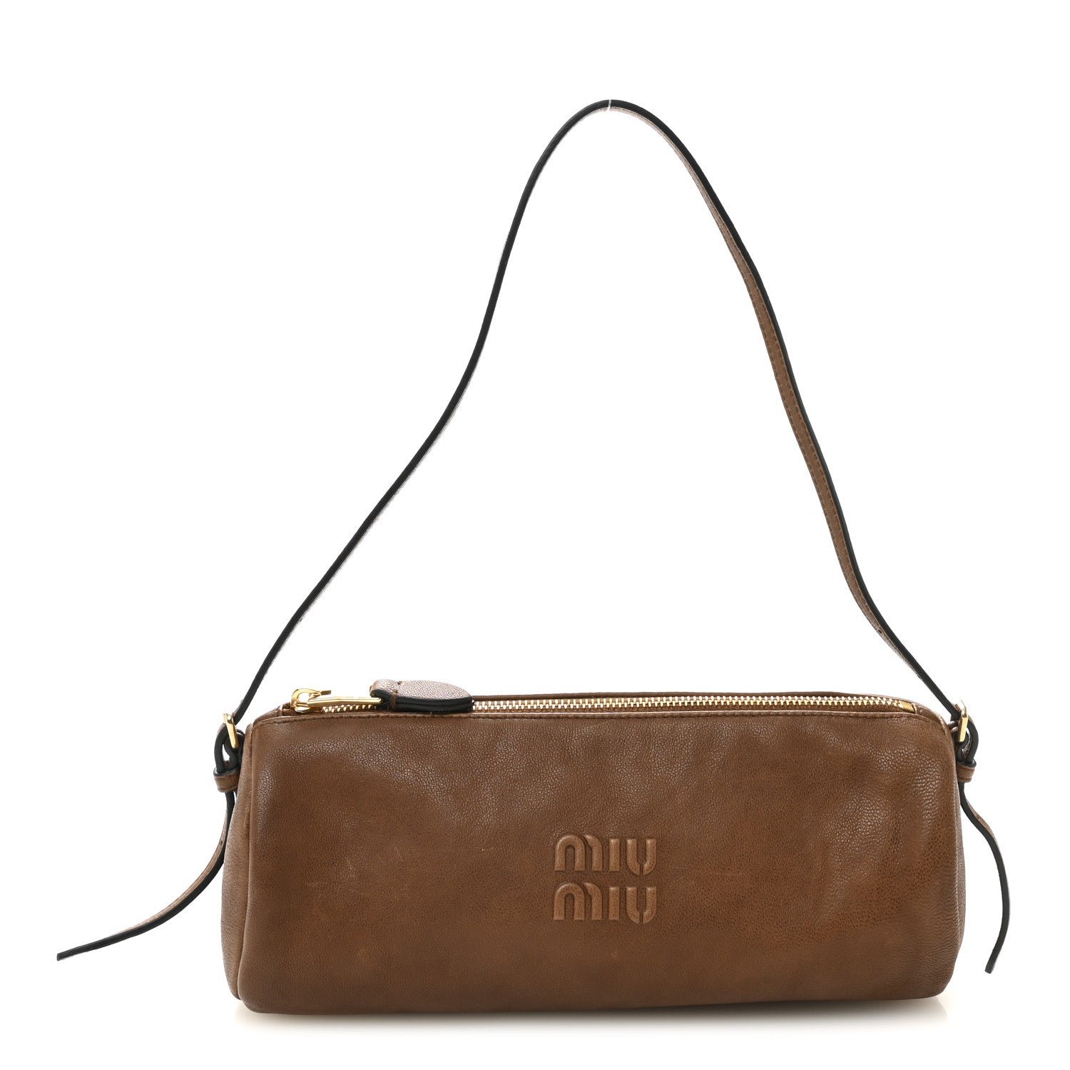 Miu Miu Nappa Aviator Mini Pouch Rovere