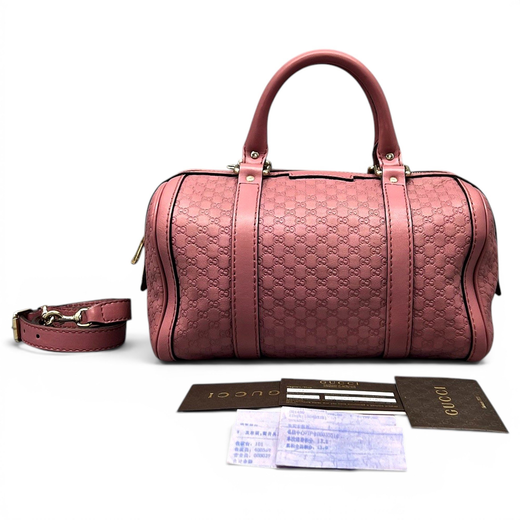 Boston leather handbag