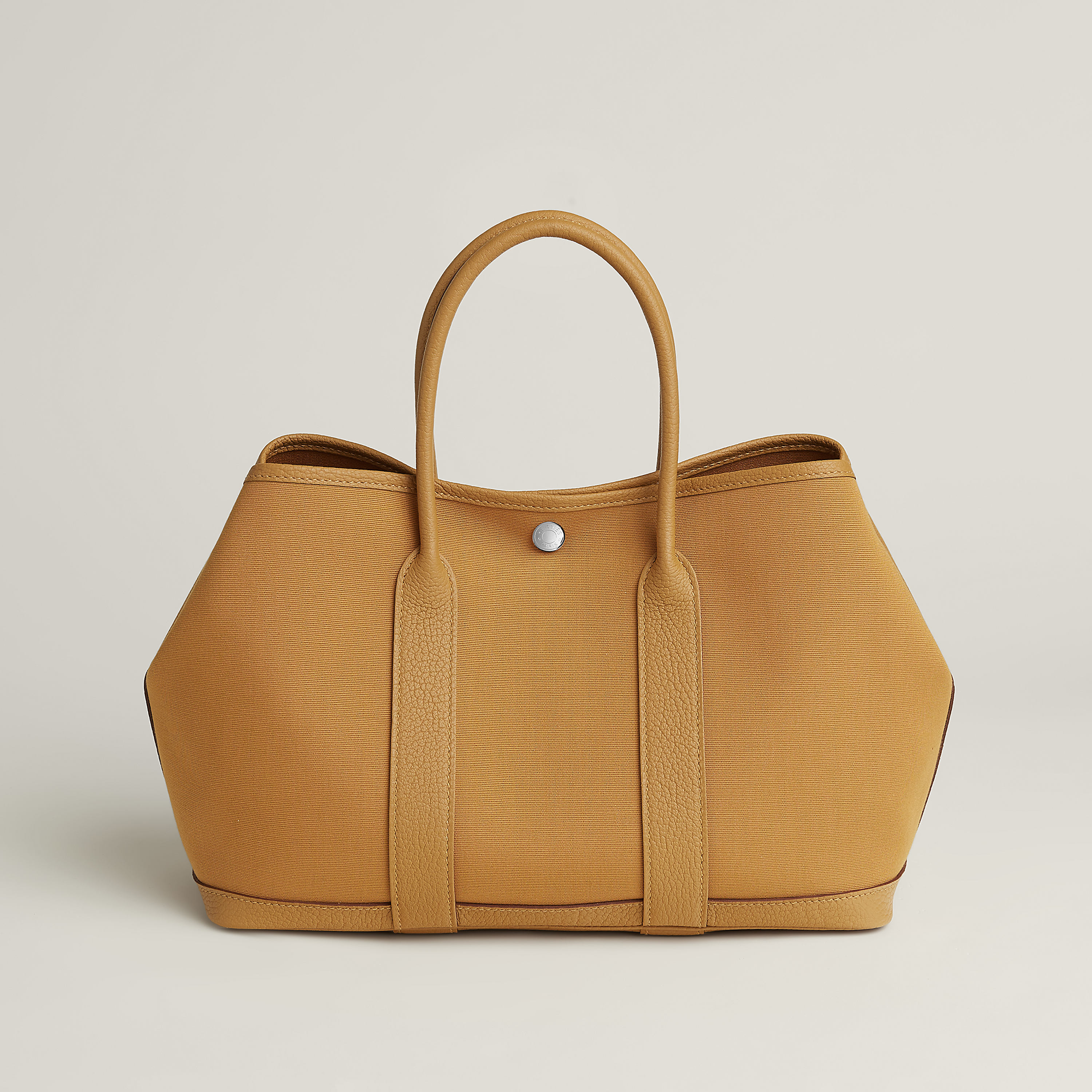 Hermès Garden Party 30 in Sésame canvas and Negonda calfskin