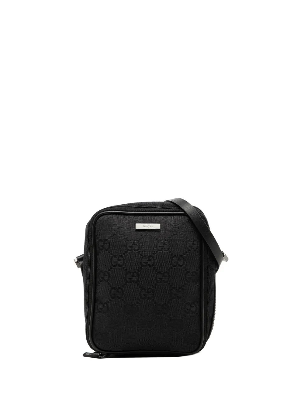 2000-2015 GG Canvas Double Zip Accessory Pouch vanity bag