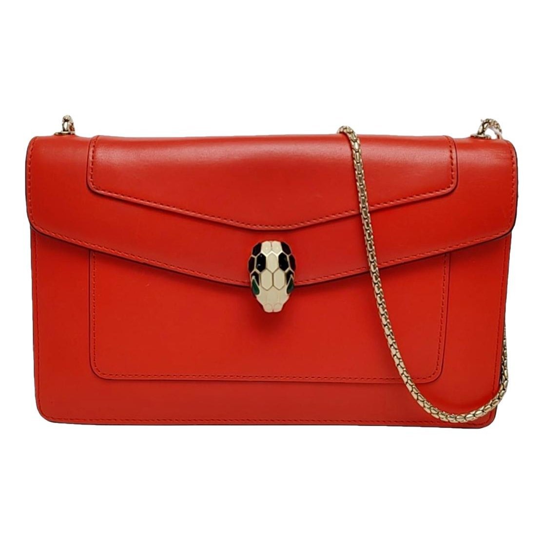 Serpenti leather handbag