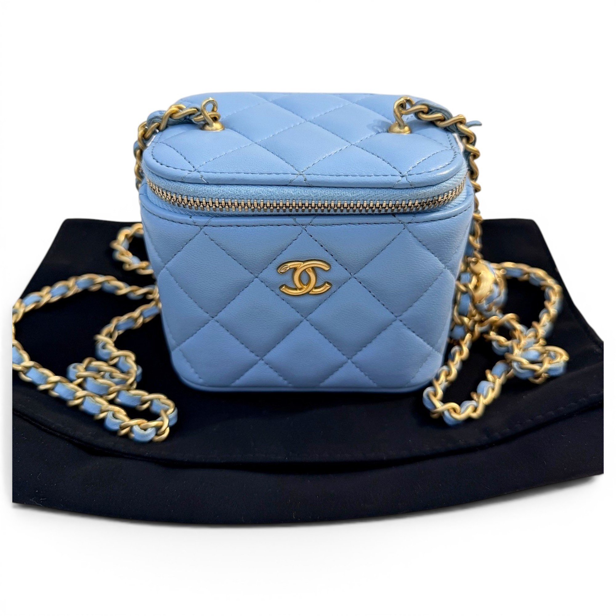 Trendy CC Vanity leather handbag